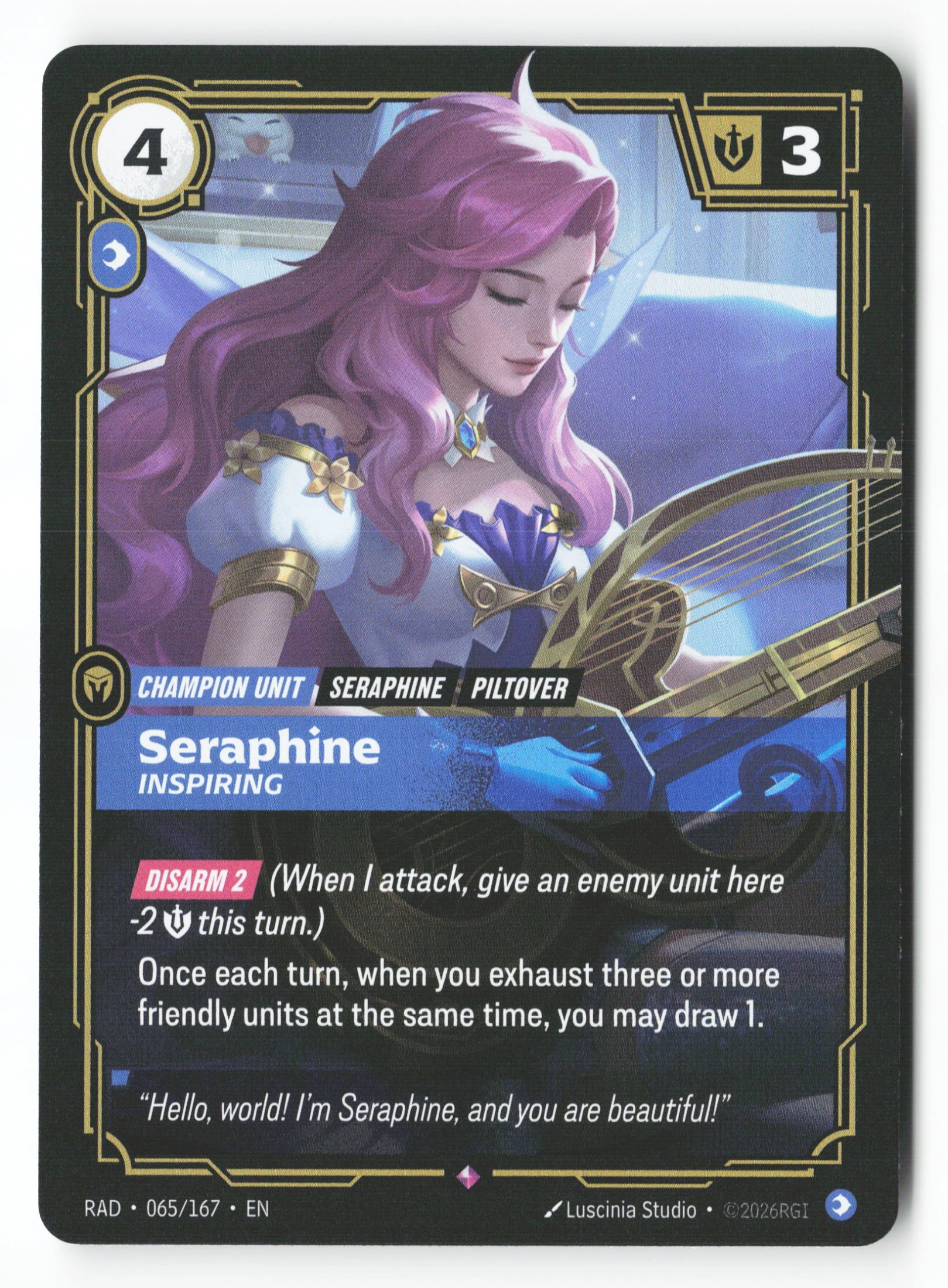 Seraphine, Inspiring (RAD 065) — Voorkant