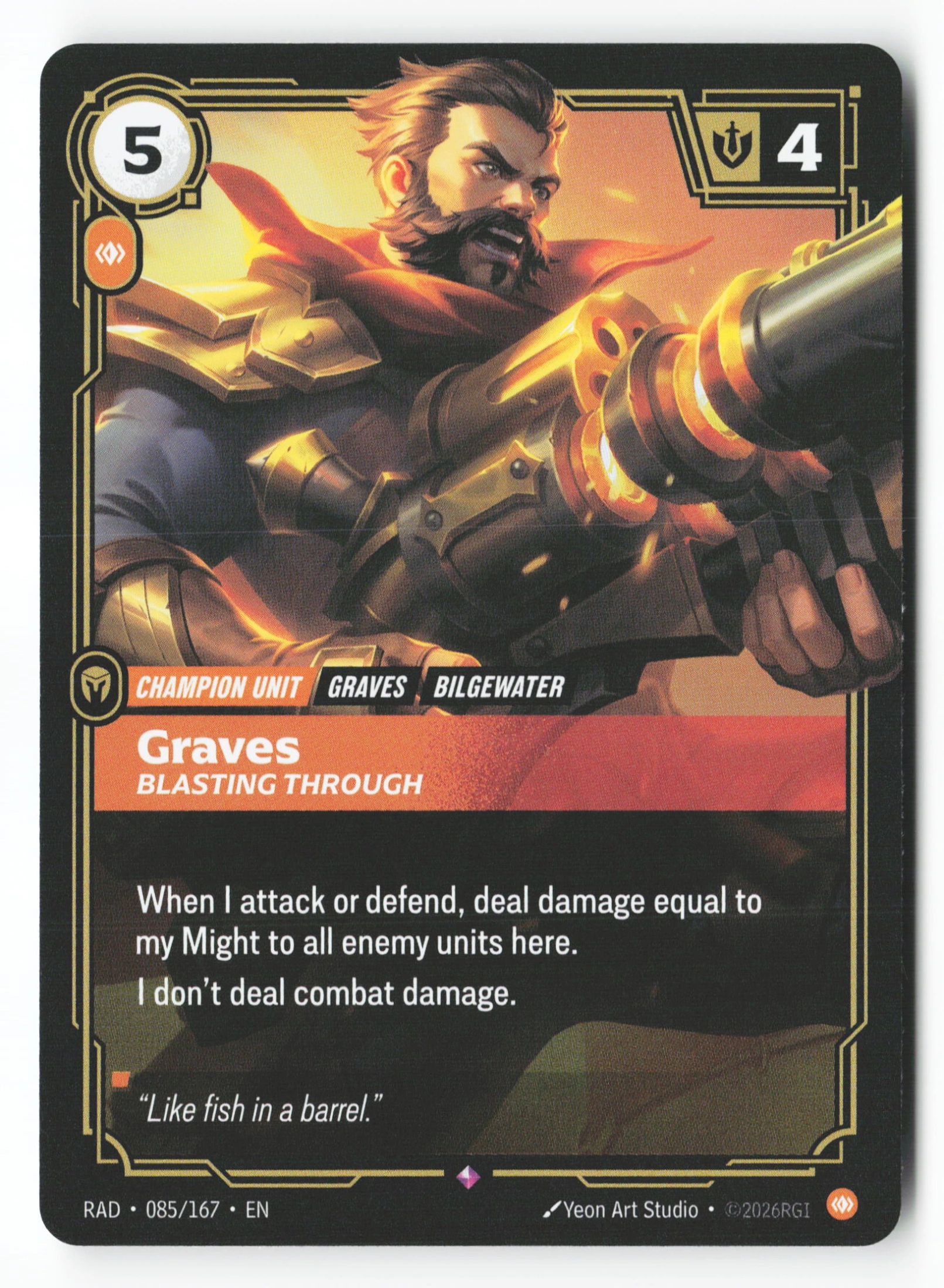 Graves, Blasting Through (RAD 085) — Voorkant
