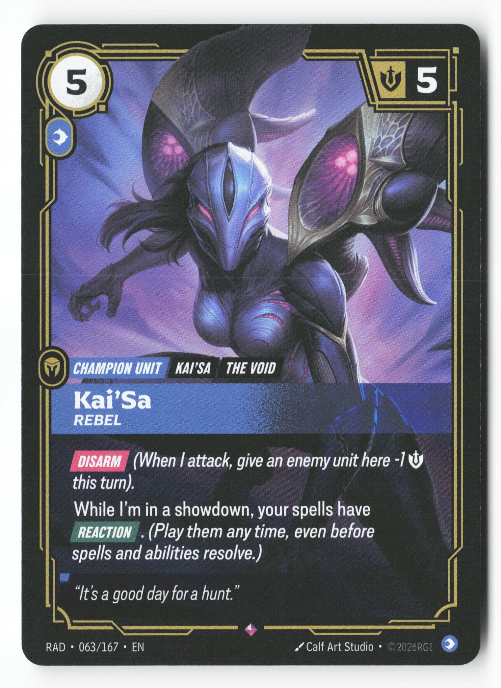 Kai'sa, Rebel (RAD 063) — Voorkant