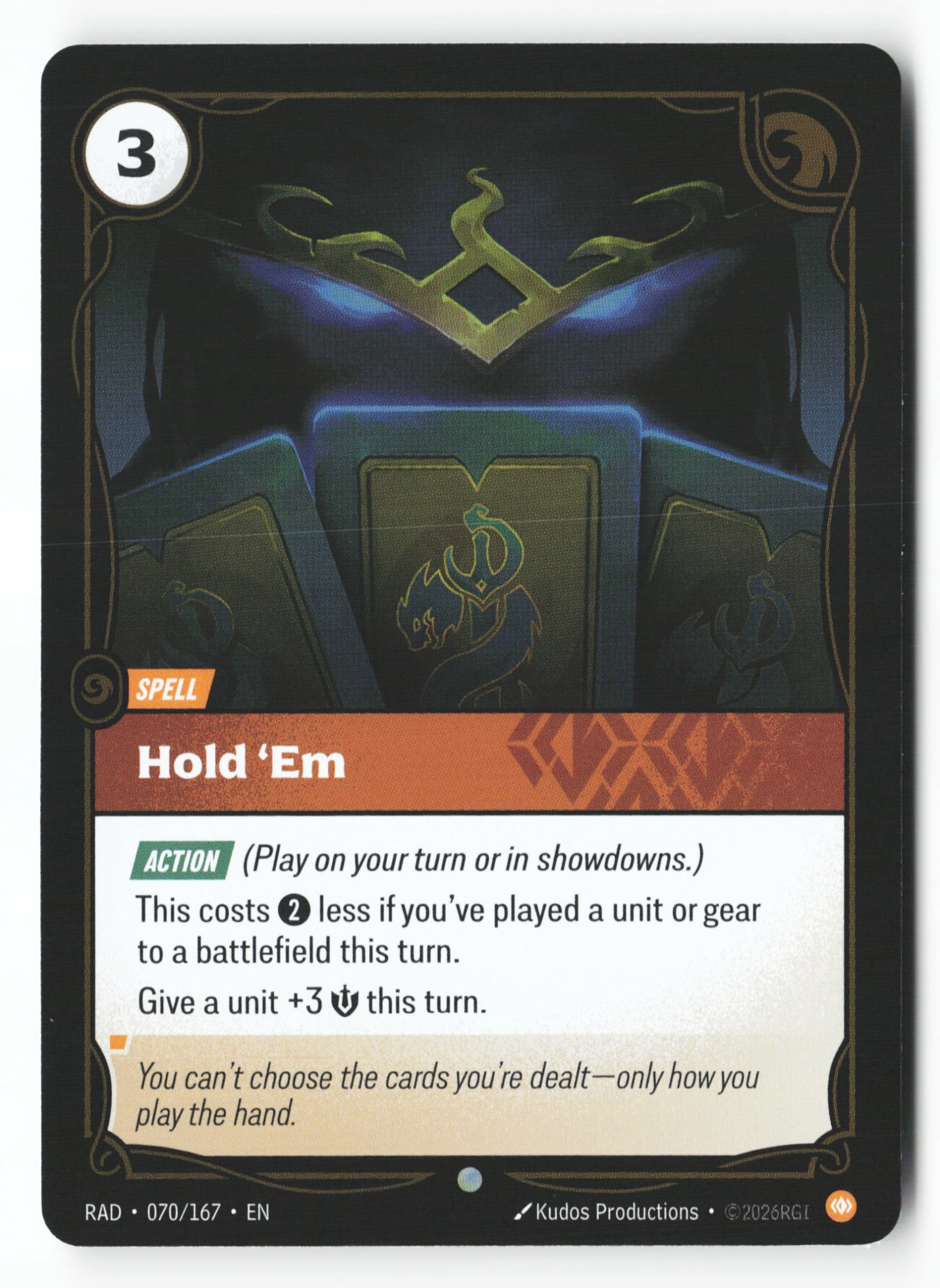 Hold 'em (RAD 070) — Voorkant
