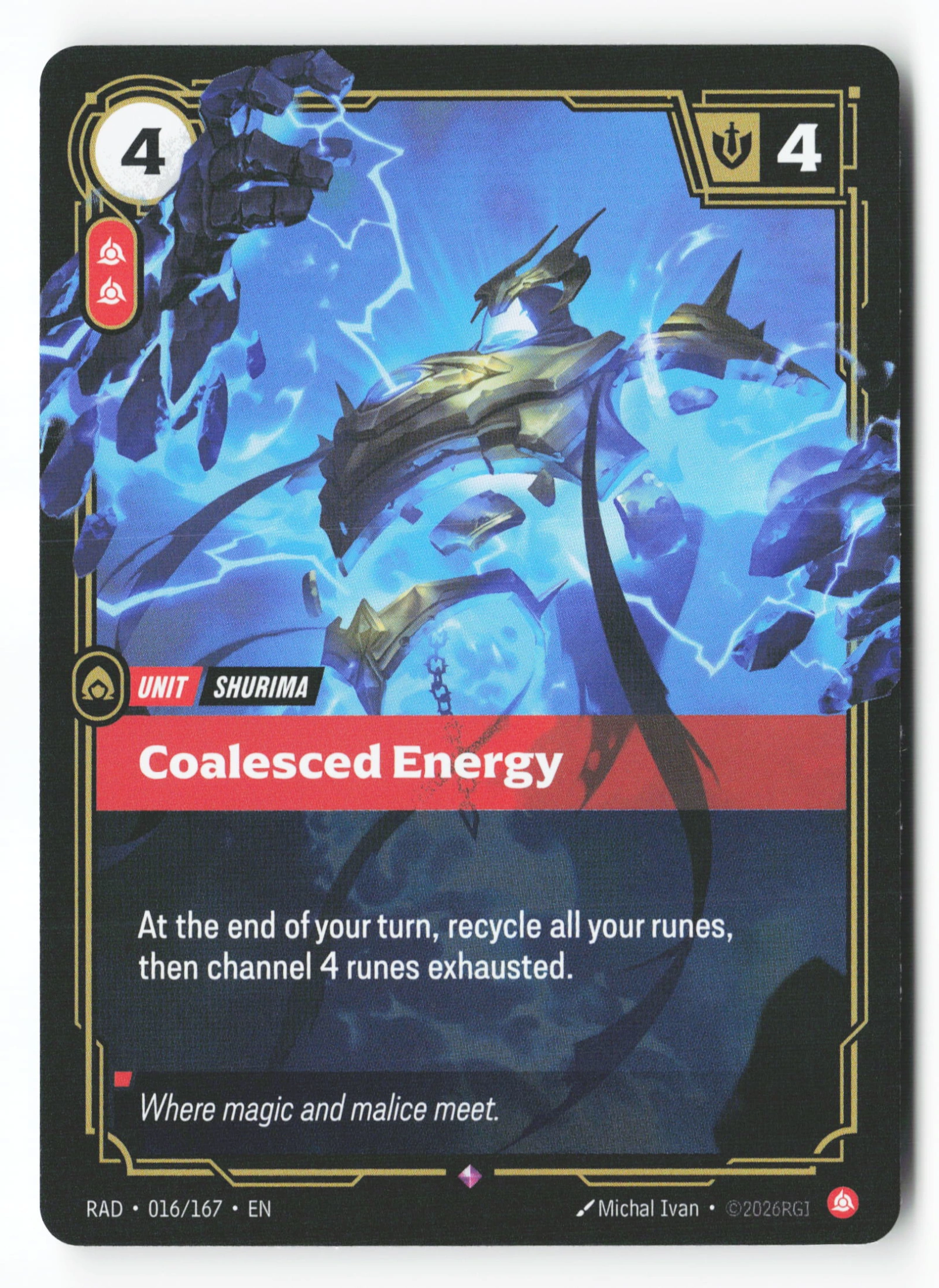 Coalesced Energy (RAD 016) — Voorkant