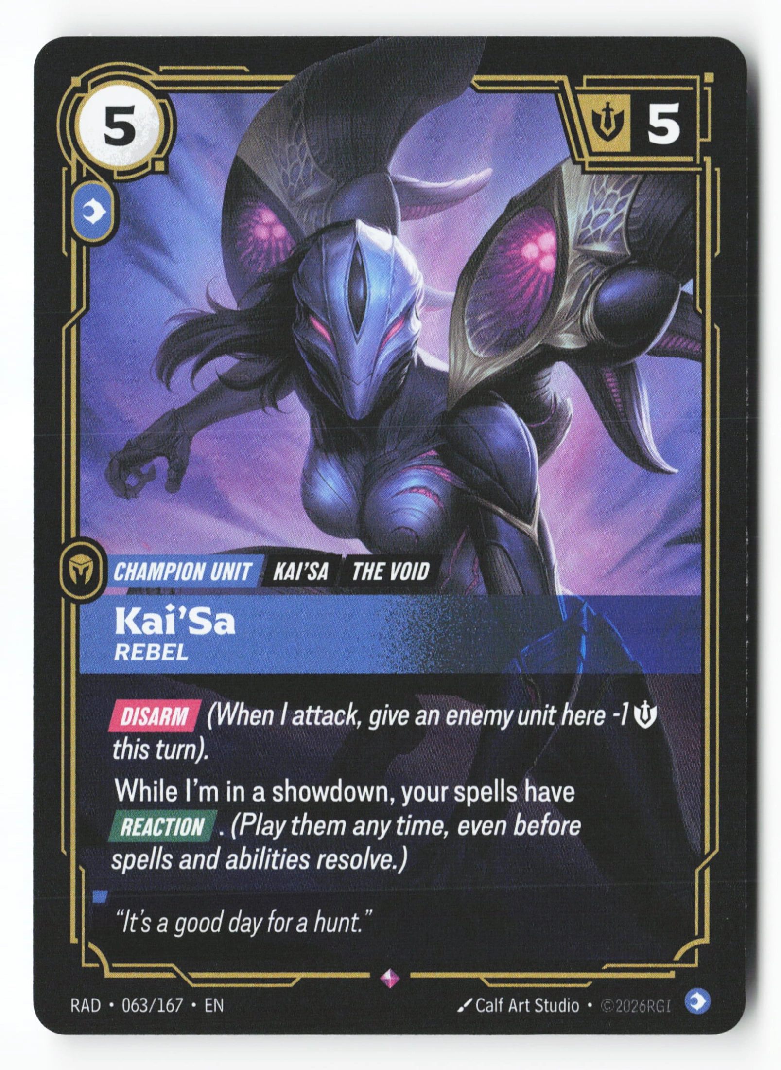 Kai'sa, Rebel (RAD 063) — Voorkant