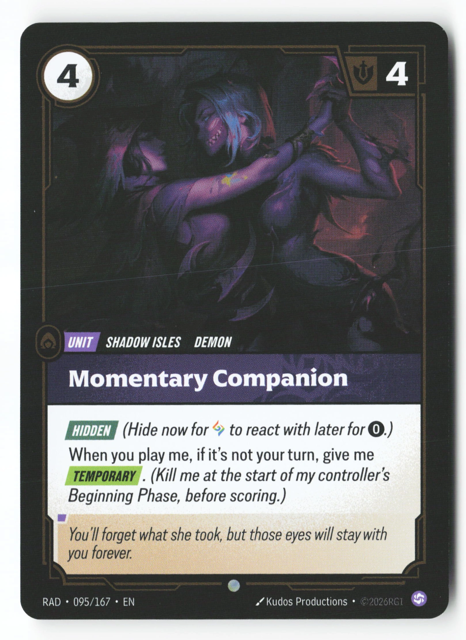 Momentary Companion (RAD 095) — Voorkant