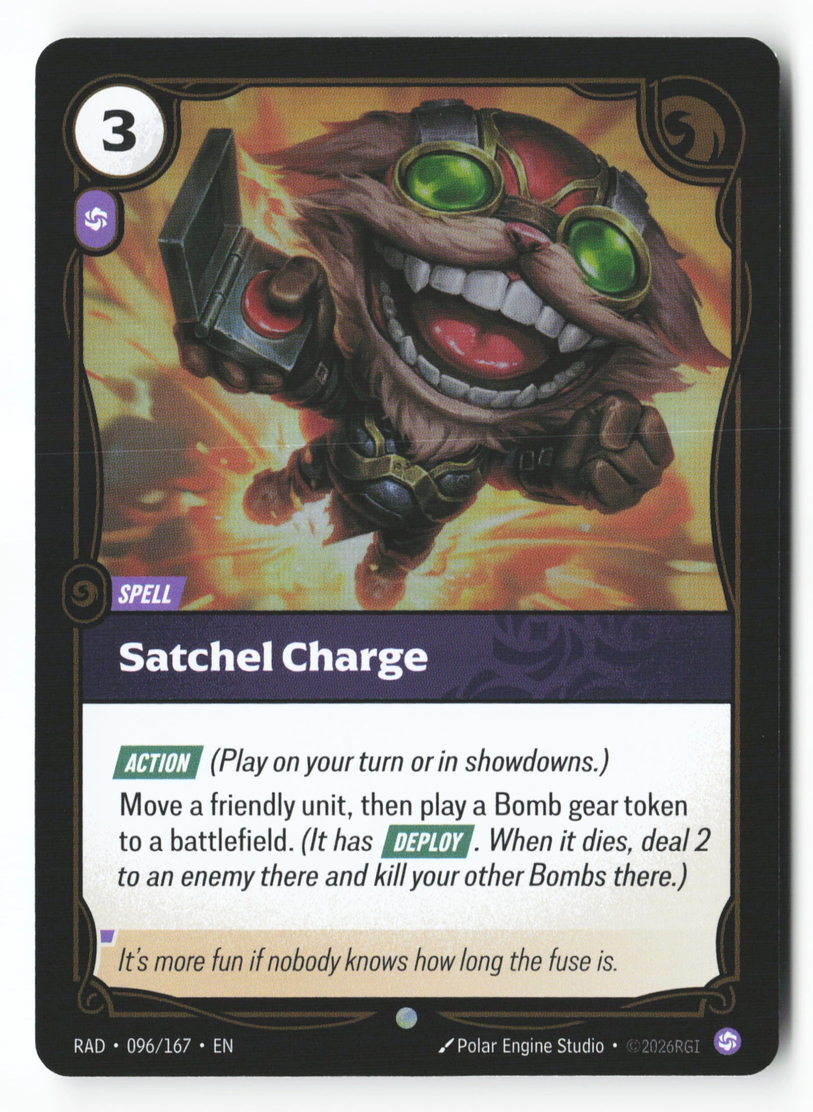Satchel Charge (RAD 096) — Voorkant