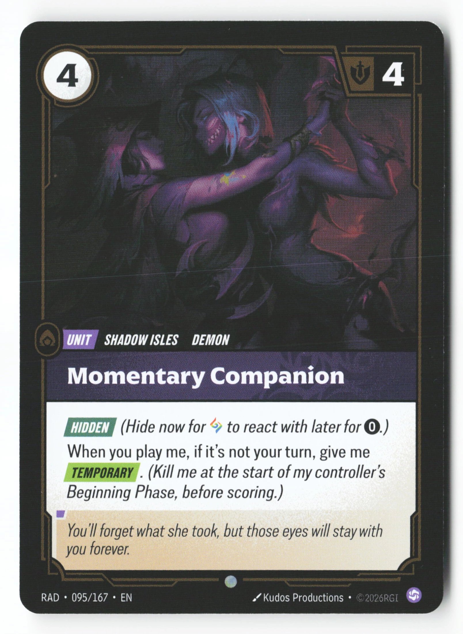 Momentary Companion (RAD 095) — Voorkant