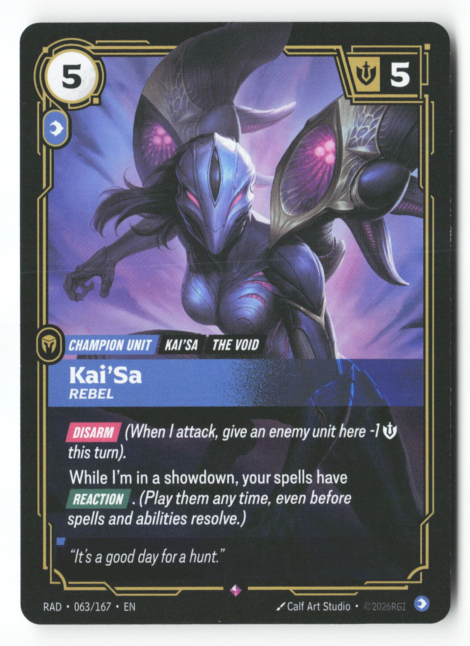 Kai'sa, Rebel (RAD 063) — Voorkant