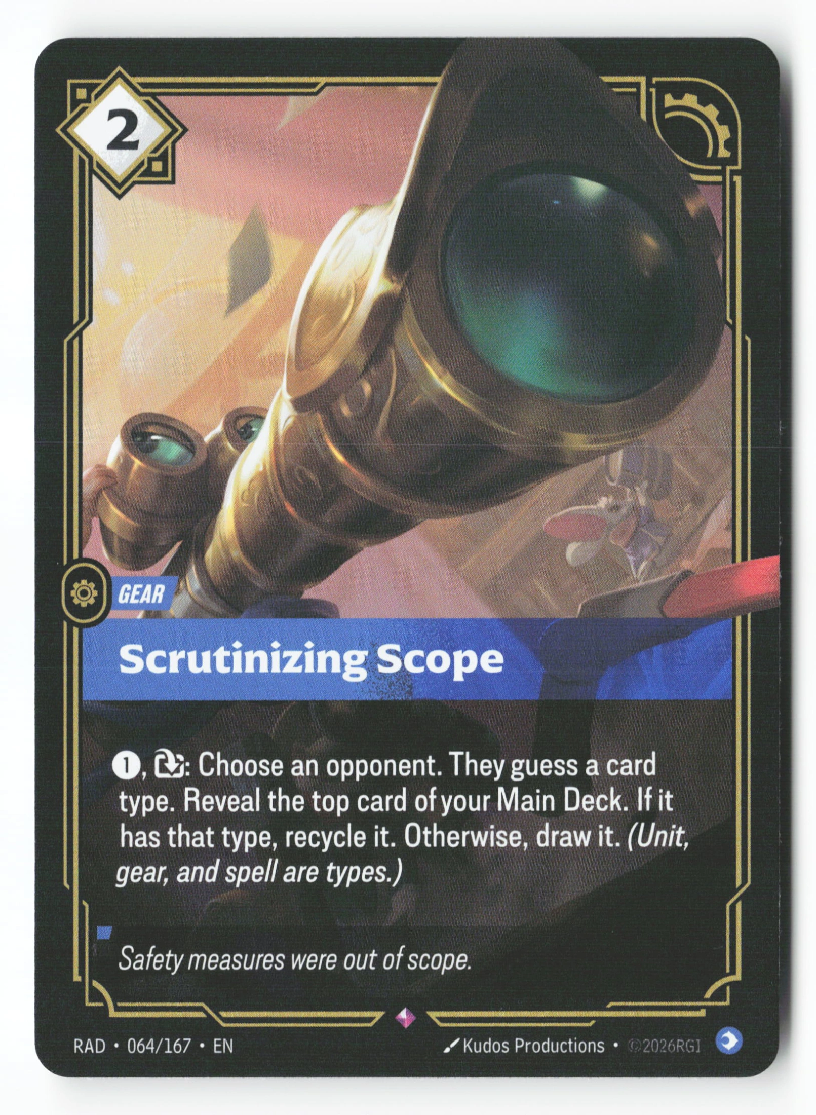 Scrutinizing Scope (RAD 064) — Voorkant