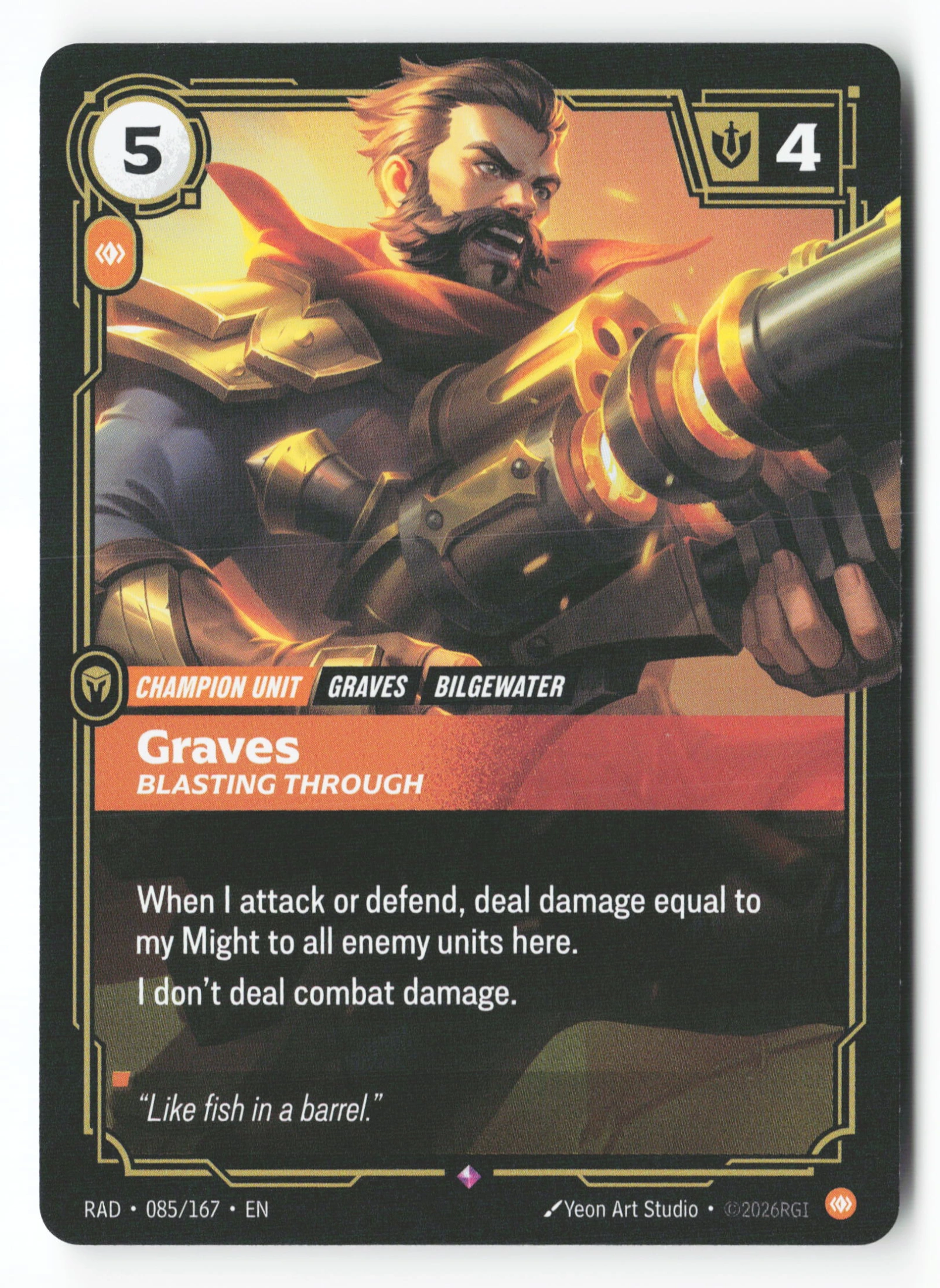 Graves, Blasting Through (RAD 085) — Voorkant