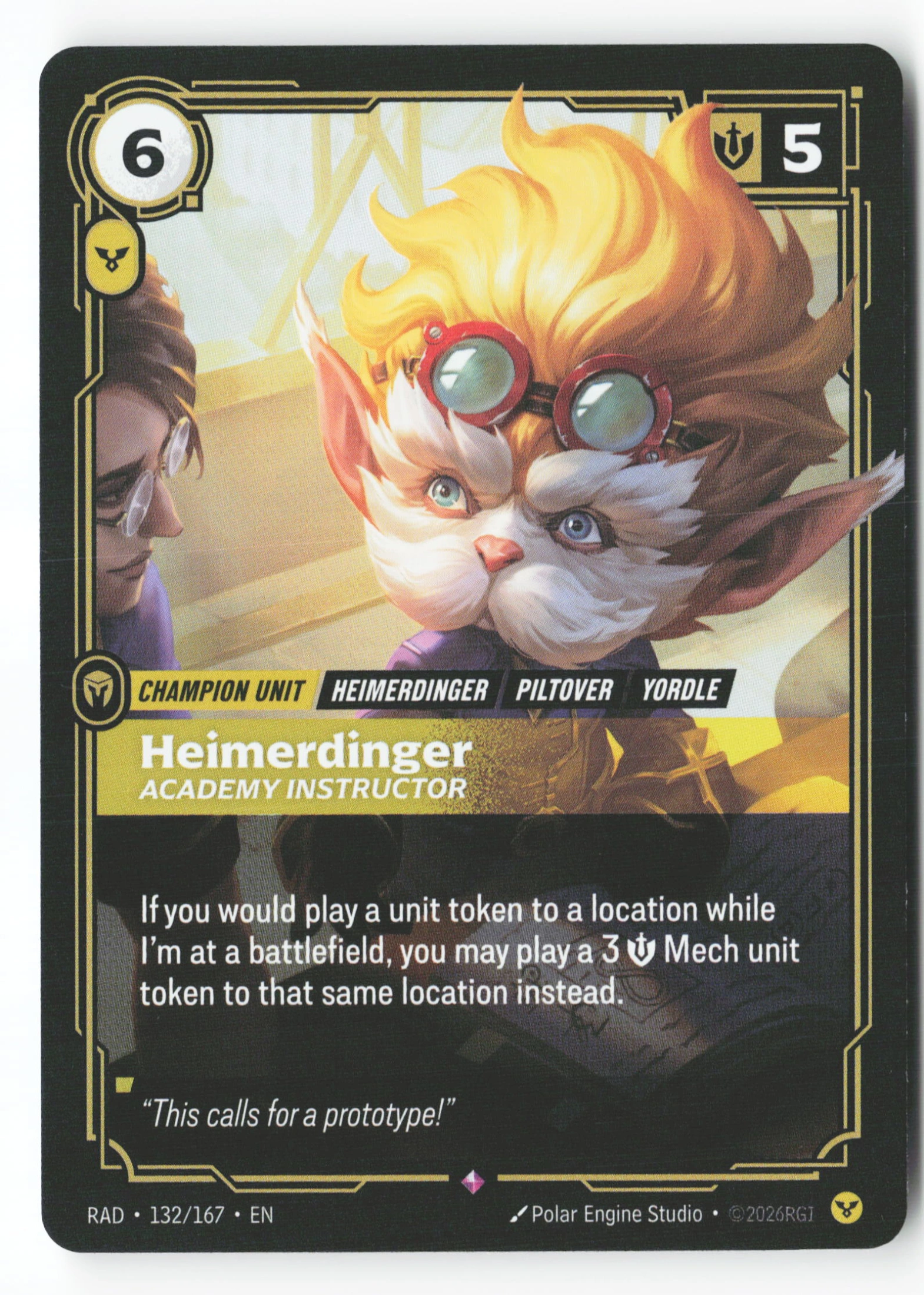 Heimerdinger, Academy Instructor (RAD 132) — Voorkant