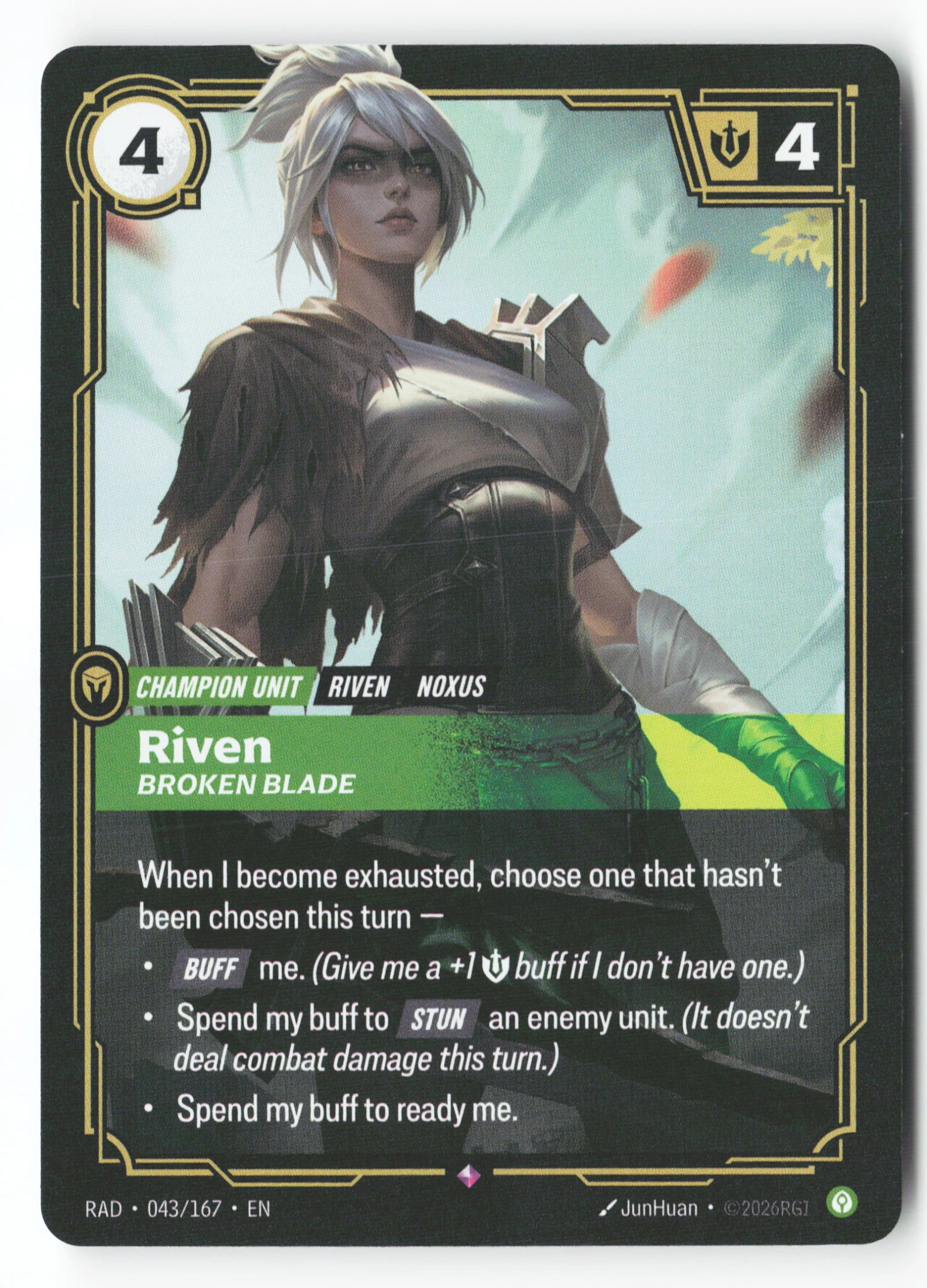 Riven, Broken Blade (RAD 043) — Voorkant