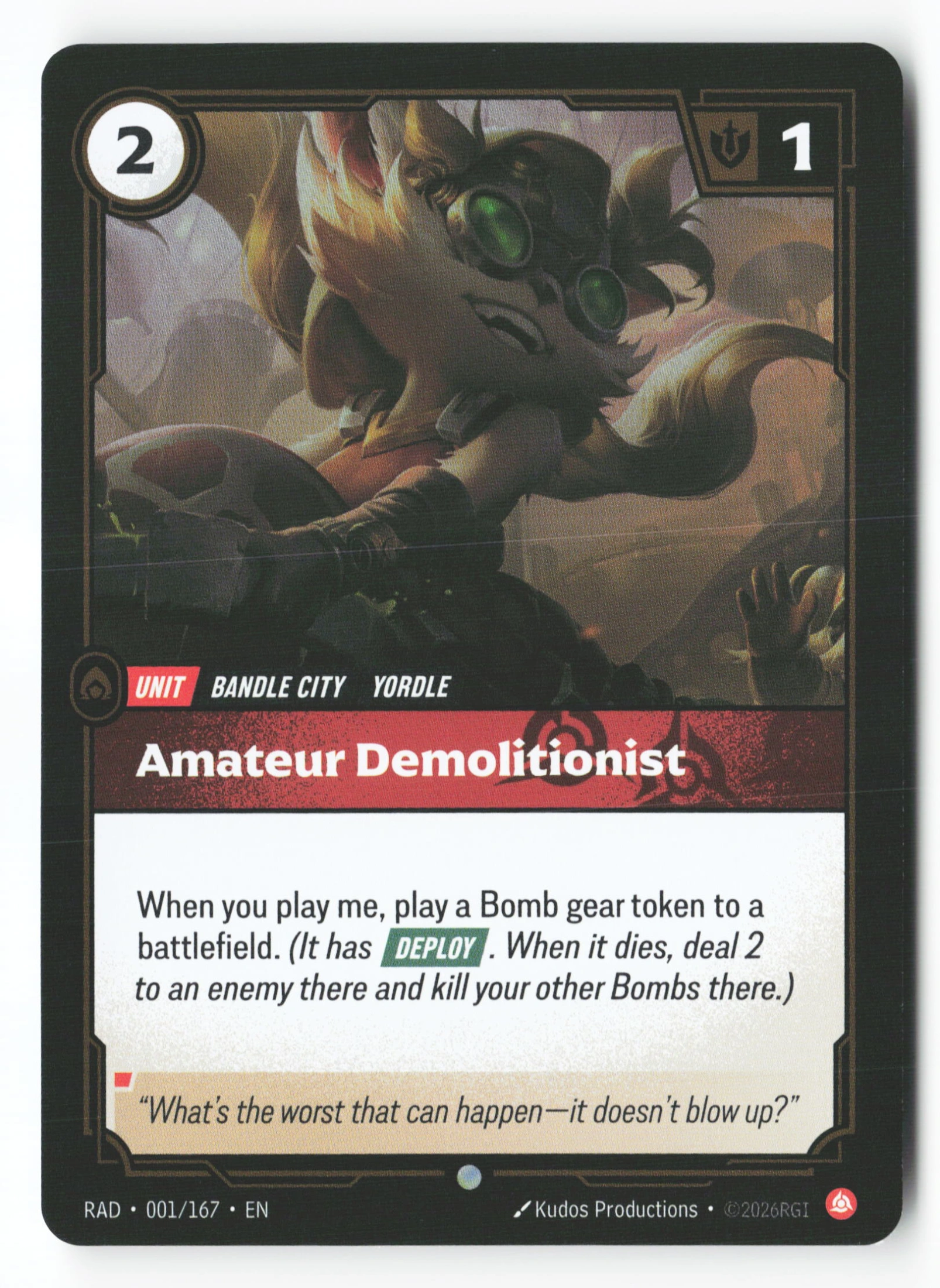 Amateur Demolitionist (RAD 001) — Voorkant