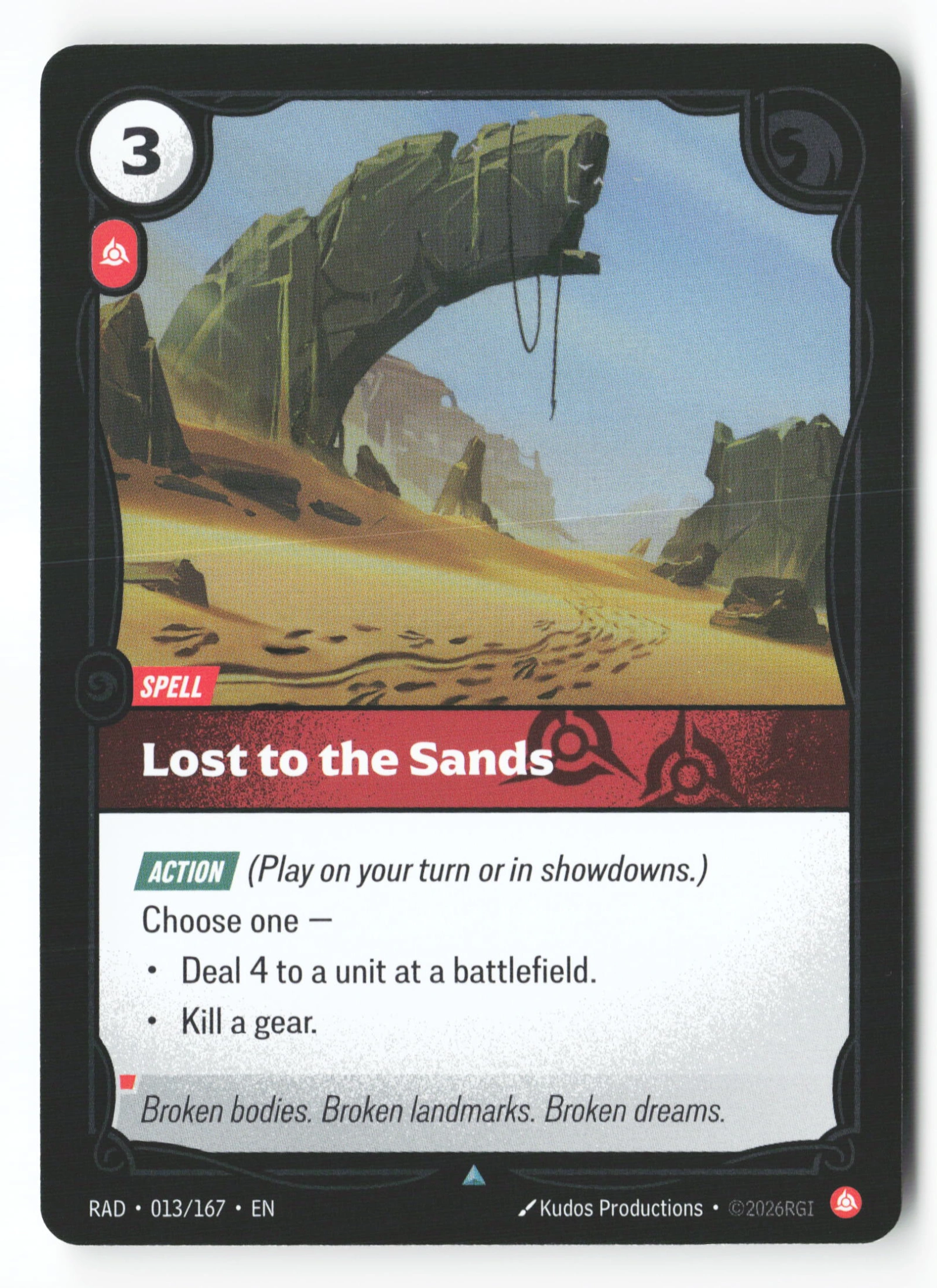Lost To The Sands (RAD 013) — Voorkant