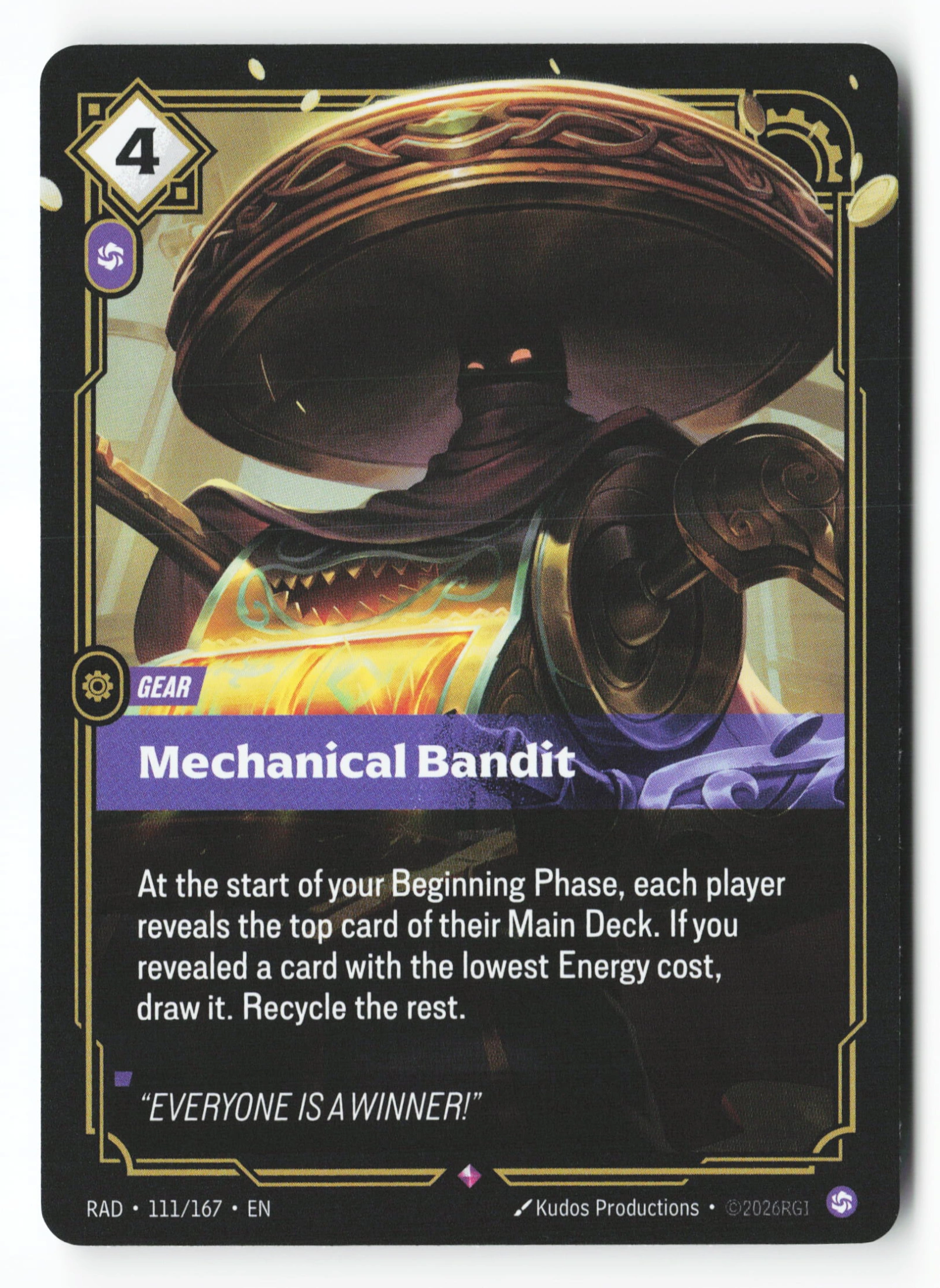 Mechanical Bandit (RAD 111) — Voorkant