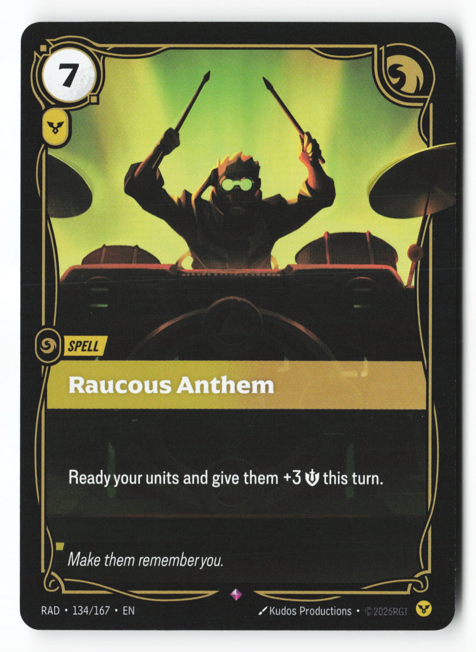 Raucous Anthem (RAD 134) — Voorkant