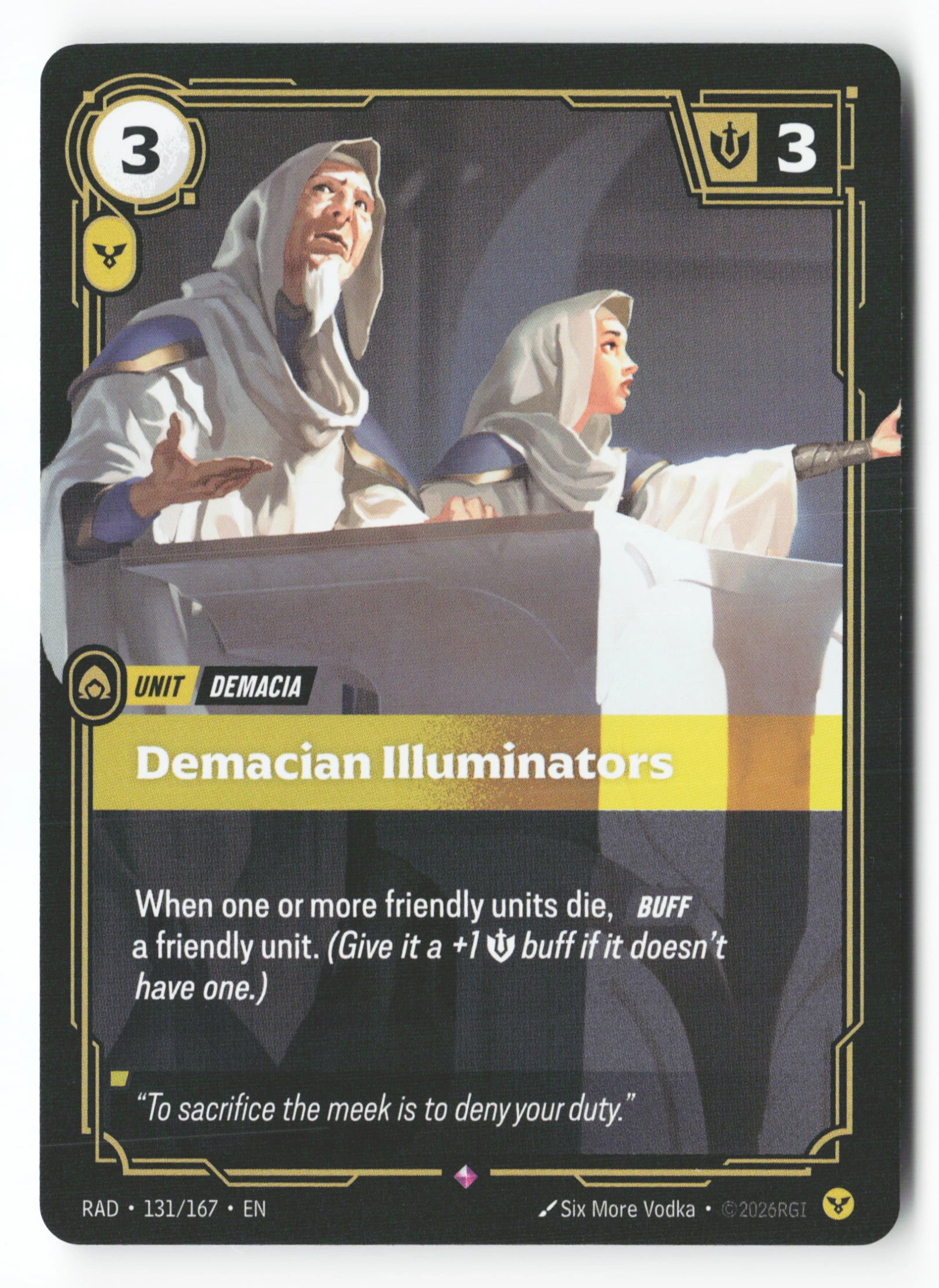 Demacian Illuminators (RAD 131) — Voorkant