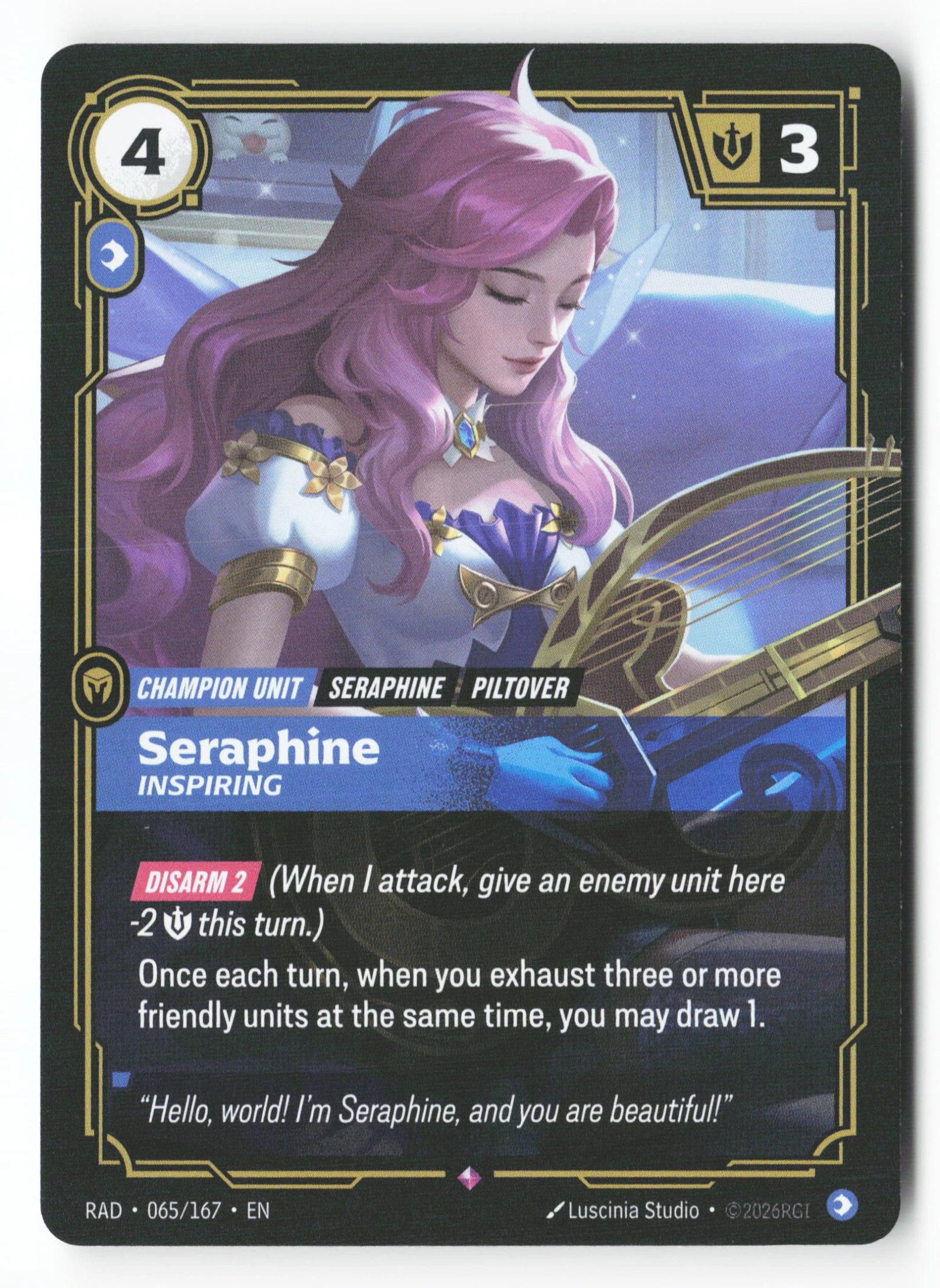 Seraphine, Inspiring (RAD 065) — Voorkant
