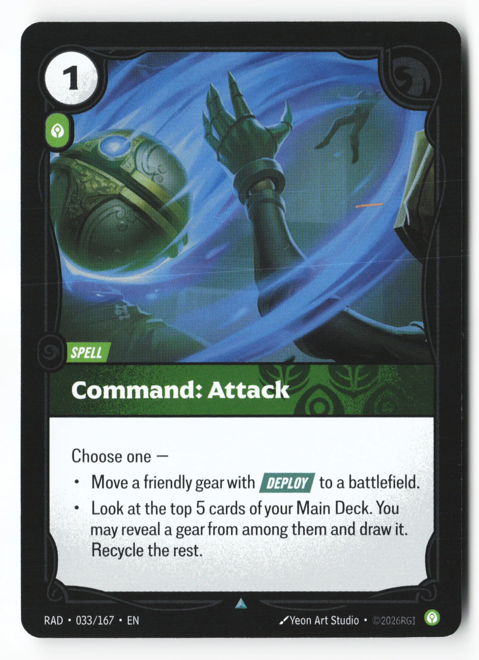 Command: Attack (RAD 033) — Voorkant