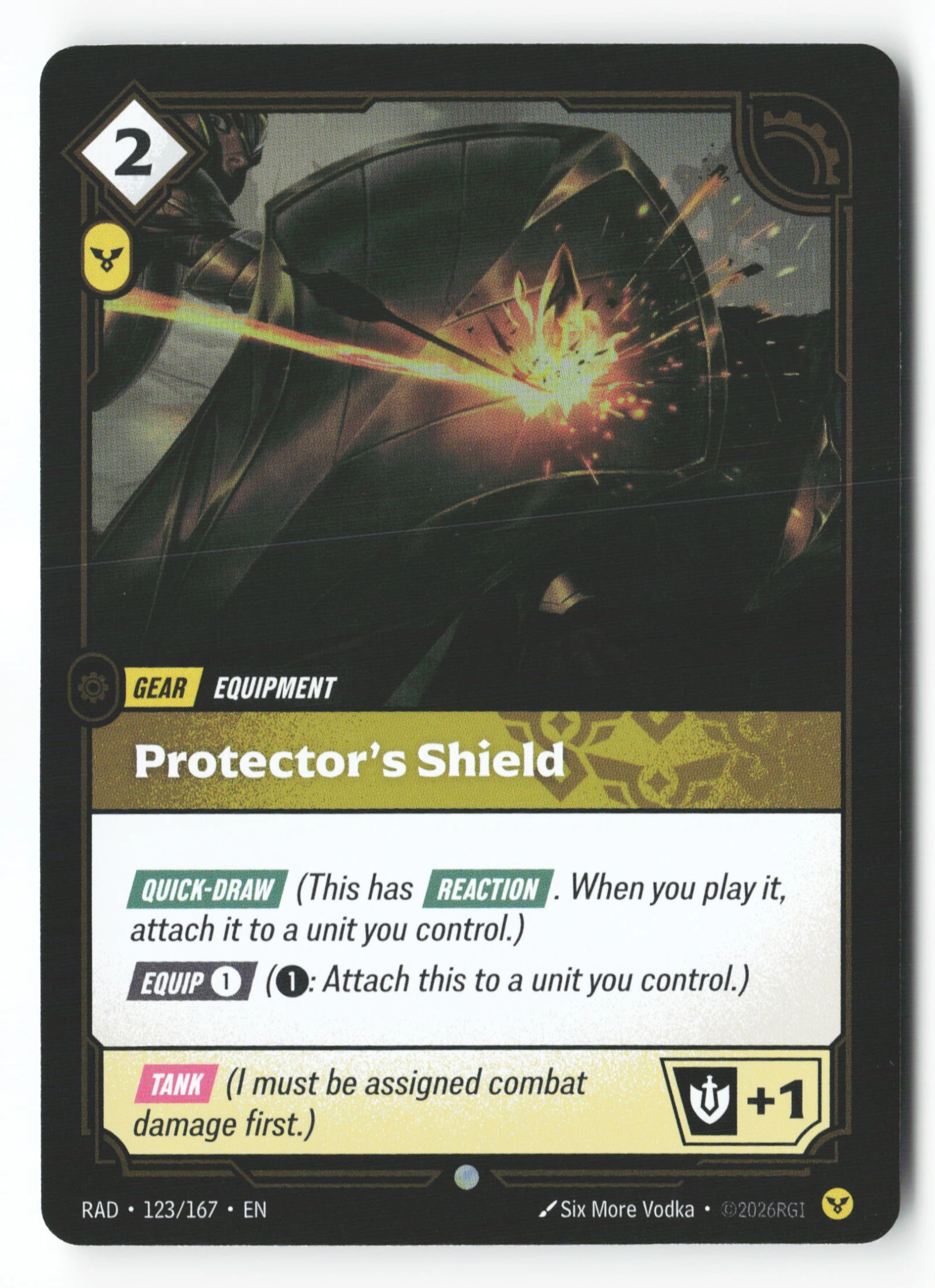 Protector's Shield (RAD 123) — Voorkant