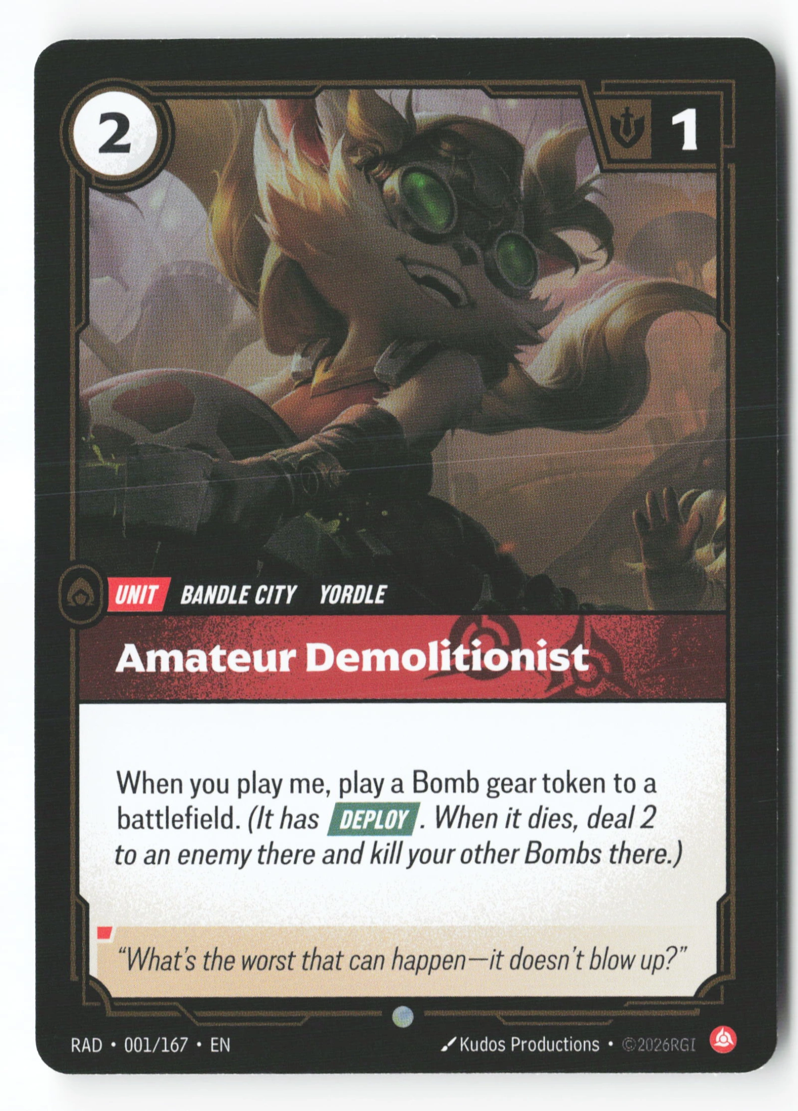Amateur Demolitionist (RAD 001) — Voorkant