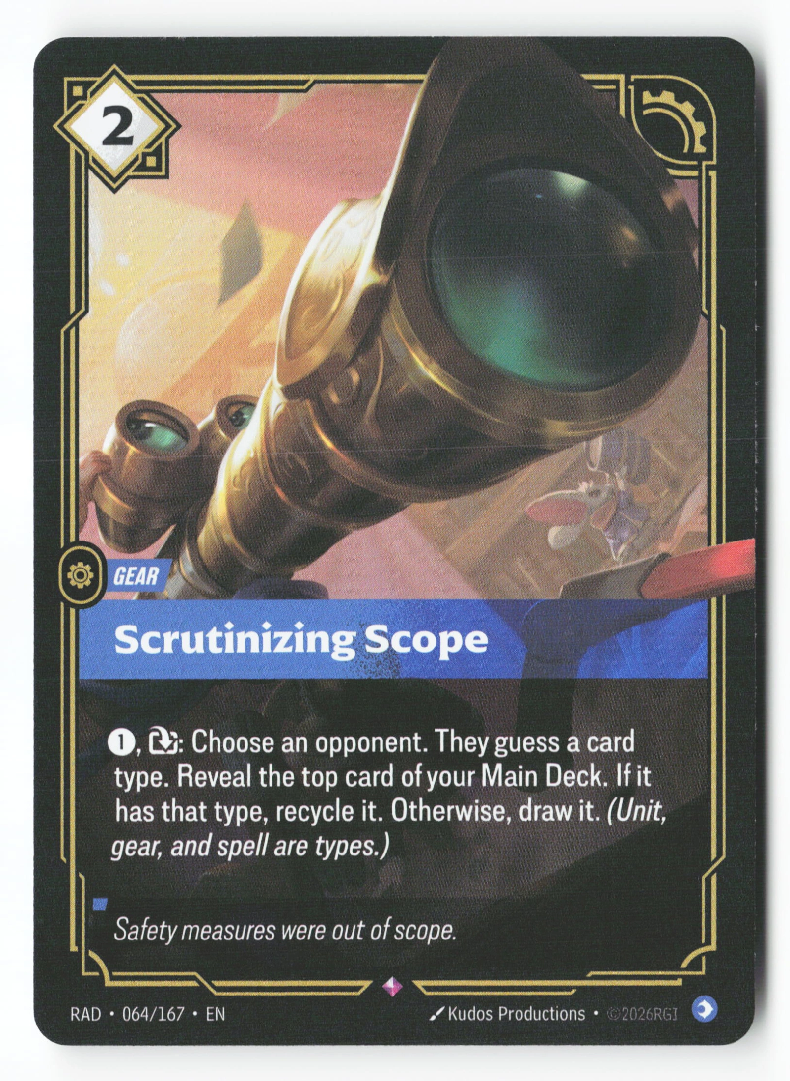 Scrutinizing Scope (RAD 064) — Voorkant