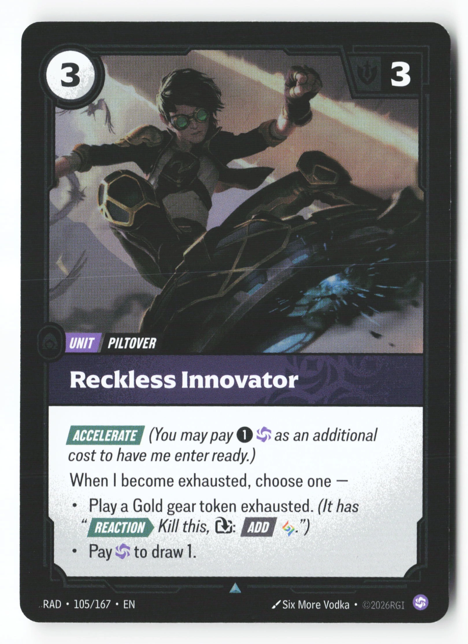 Reckless Innovator (RAD 105) — Voorkant