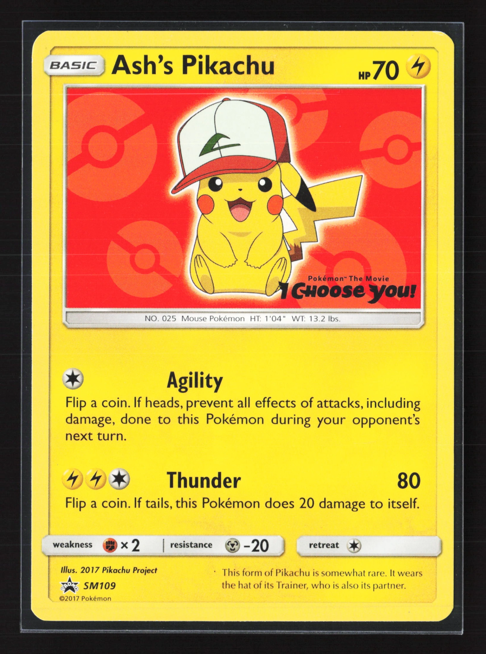 Ash's Pikachu (PR-SM SM109) — Voorkant