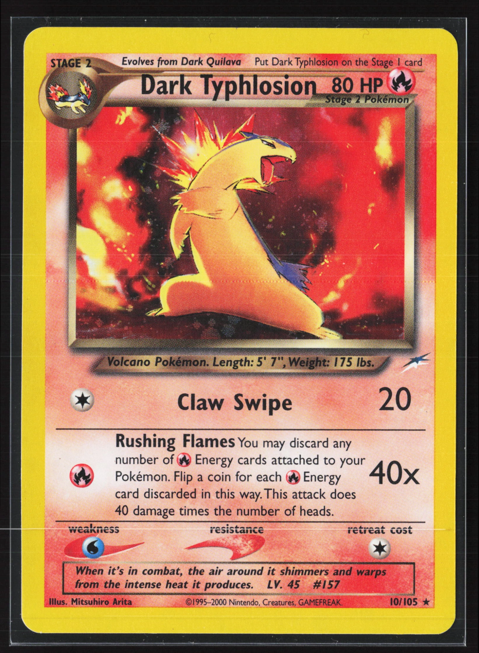 Dark Typhlosion (NDE 010) — Voorkant