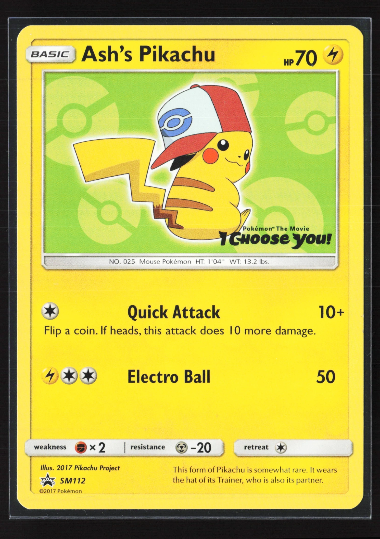Ash's Pikachu (PR-SM SM112) — Voorkant