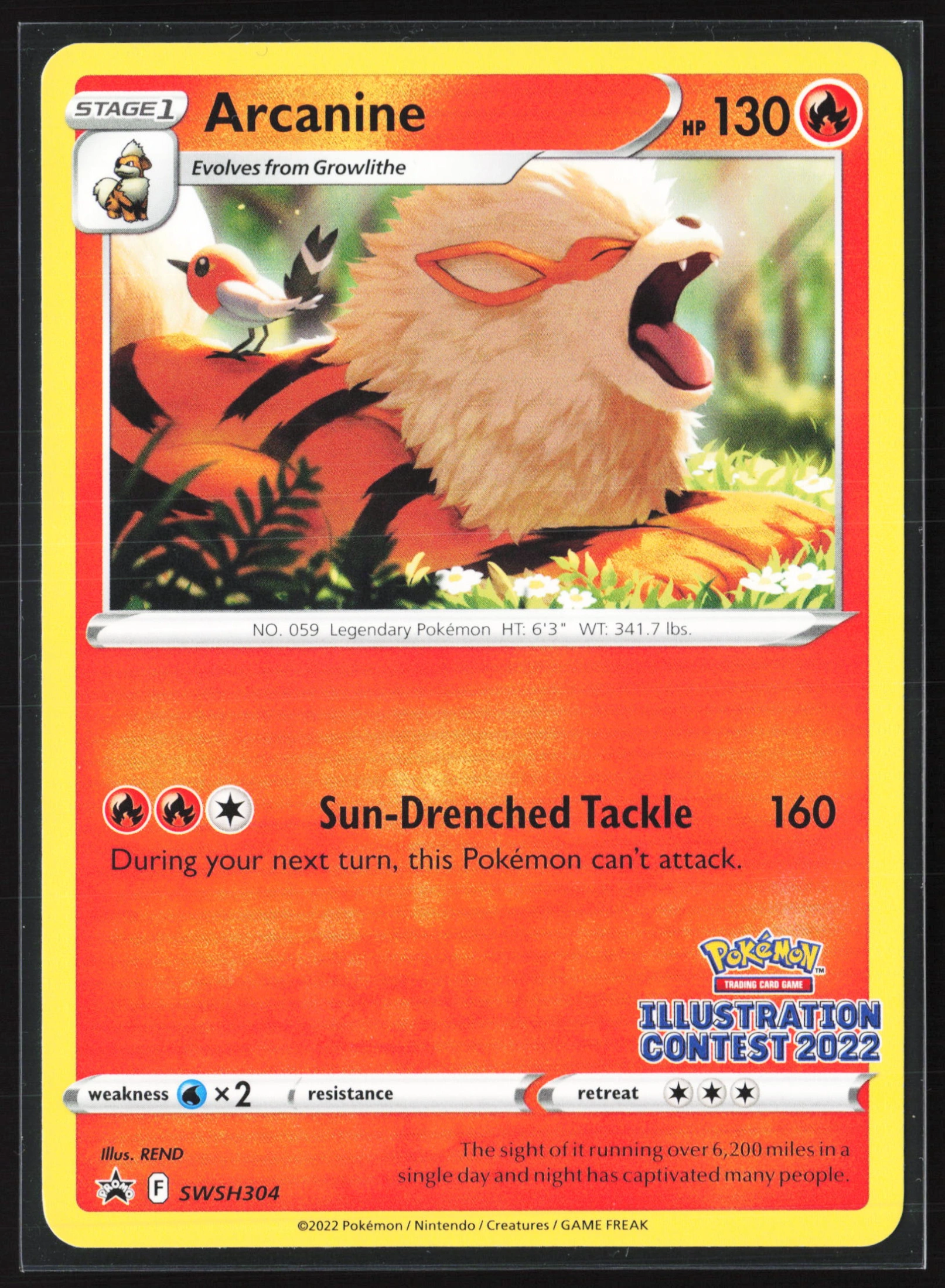 Arcanine (PR-SW SWSH304) — Voorkant