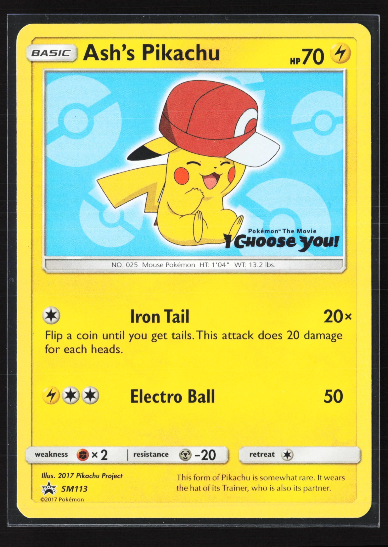 Ash's Pikachu (PR-SM SM113) — Voorkant