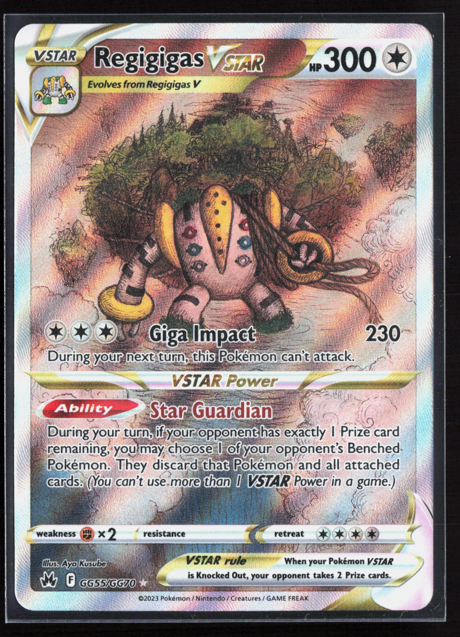 Regigigas VSTAR (CRZ GG55) — Voorkant