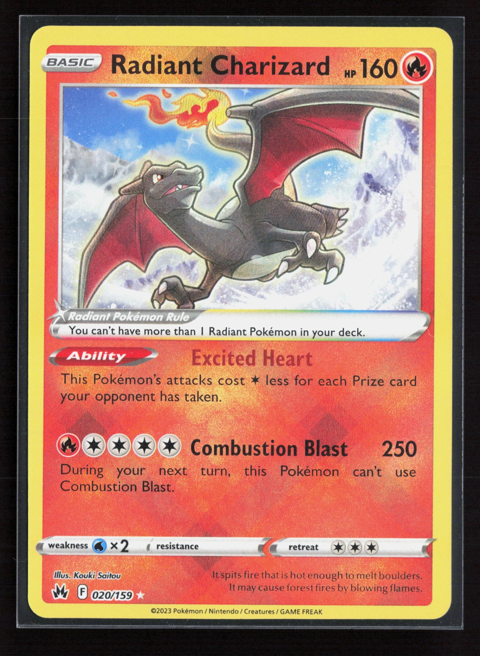 Radiant Charizard (CRZ 020) — Voorkant