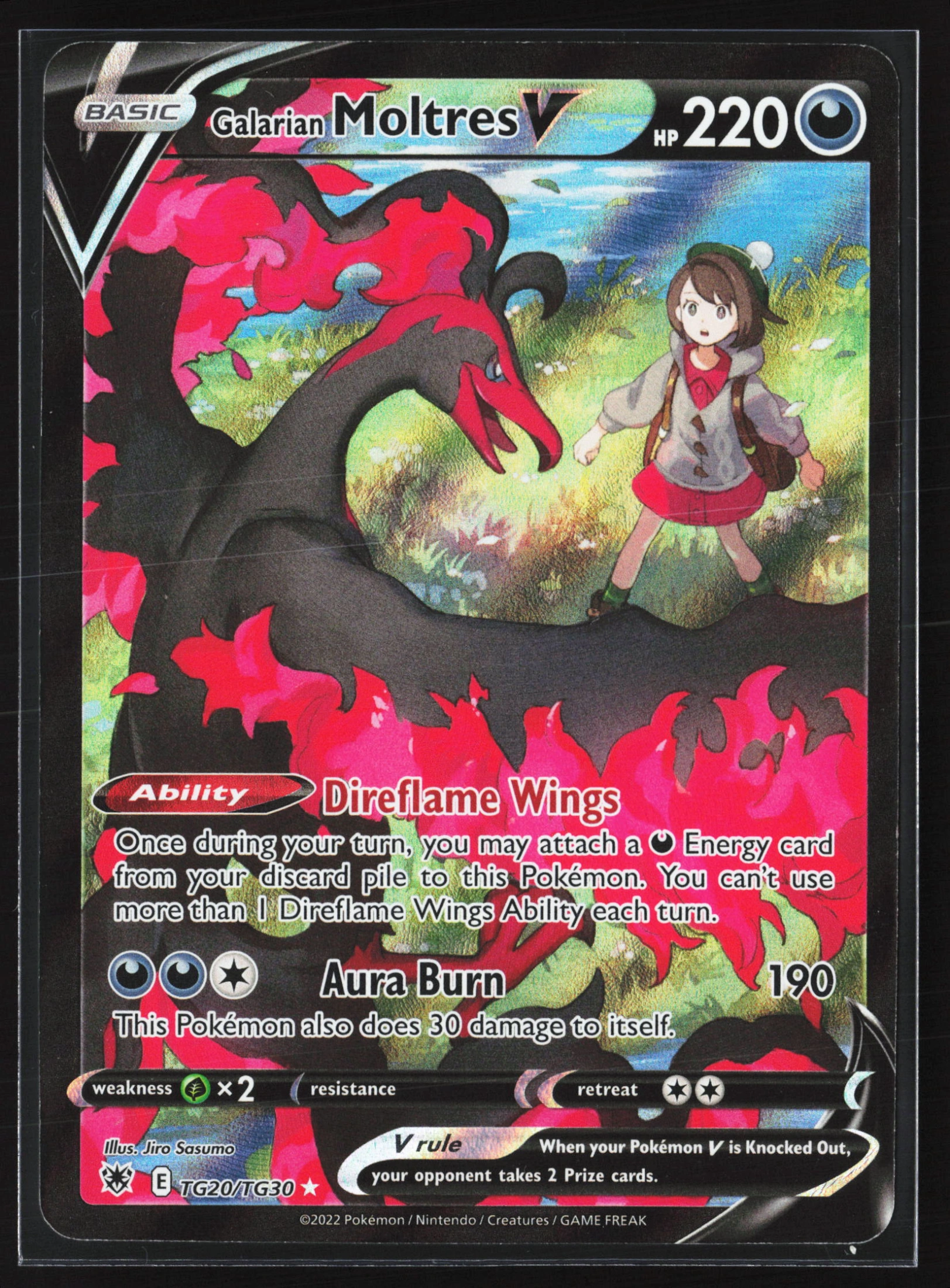 Galarian Moltres V (ASR TG20) — Voorkant