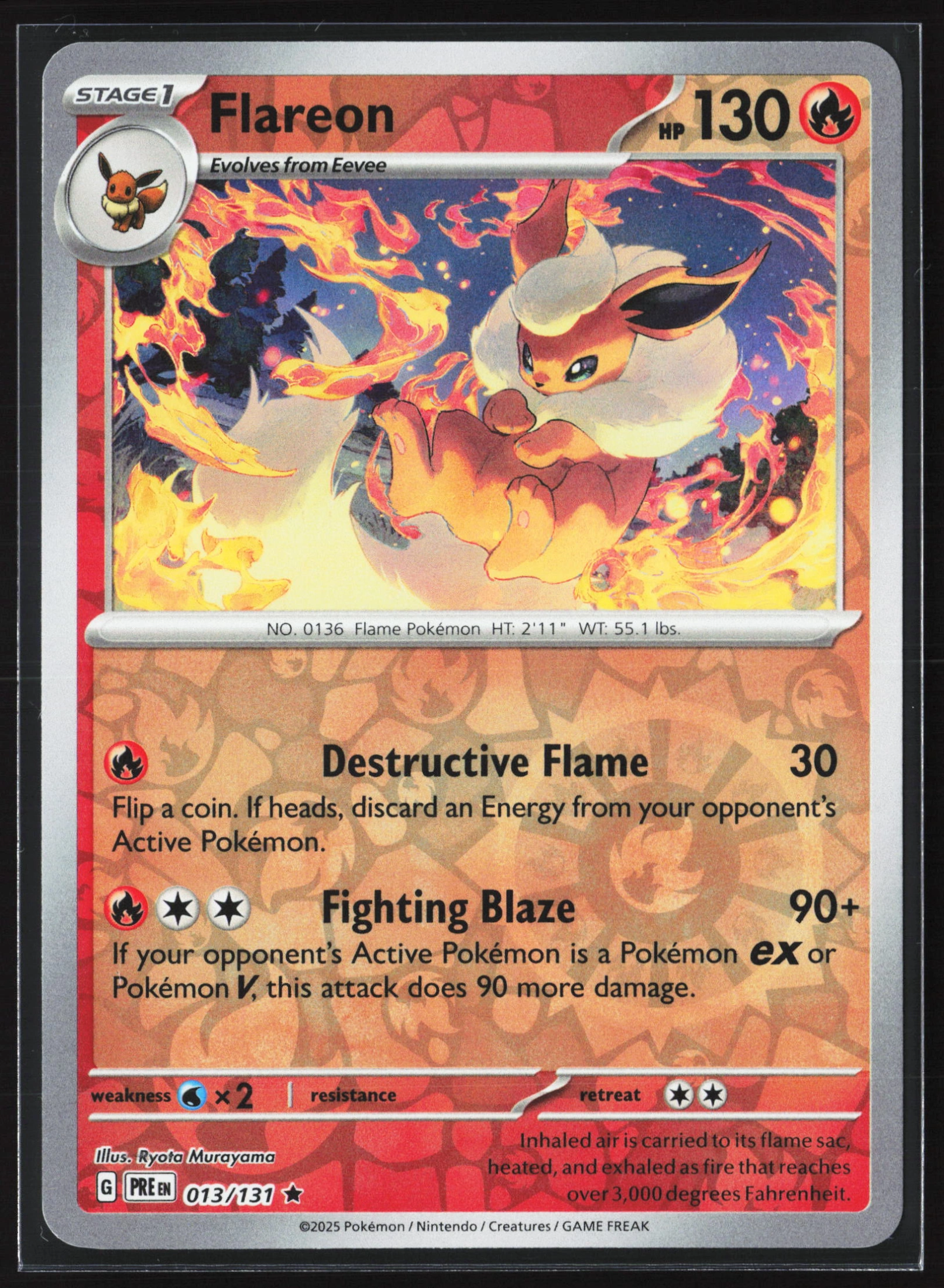 Flareon (MEW 136) — Voorkant