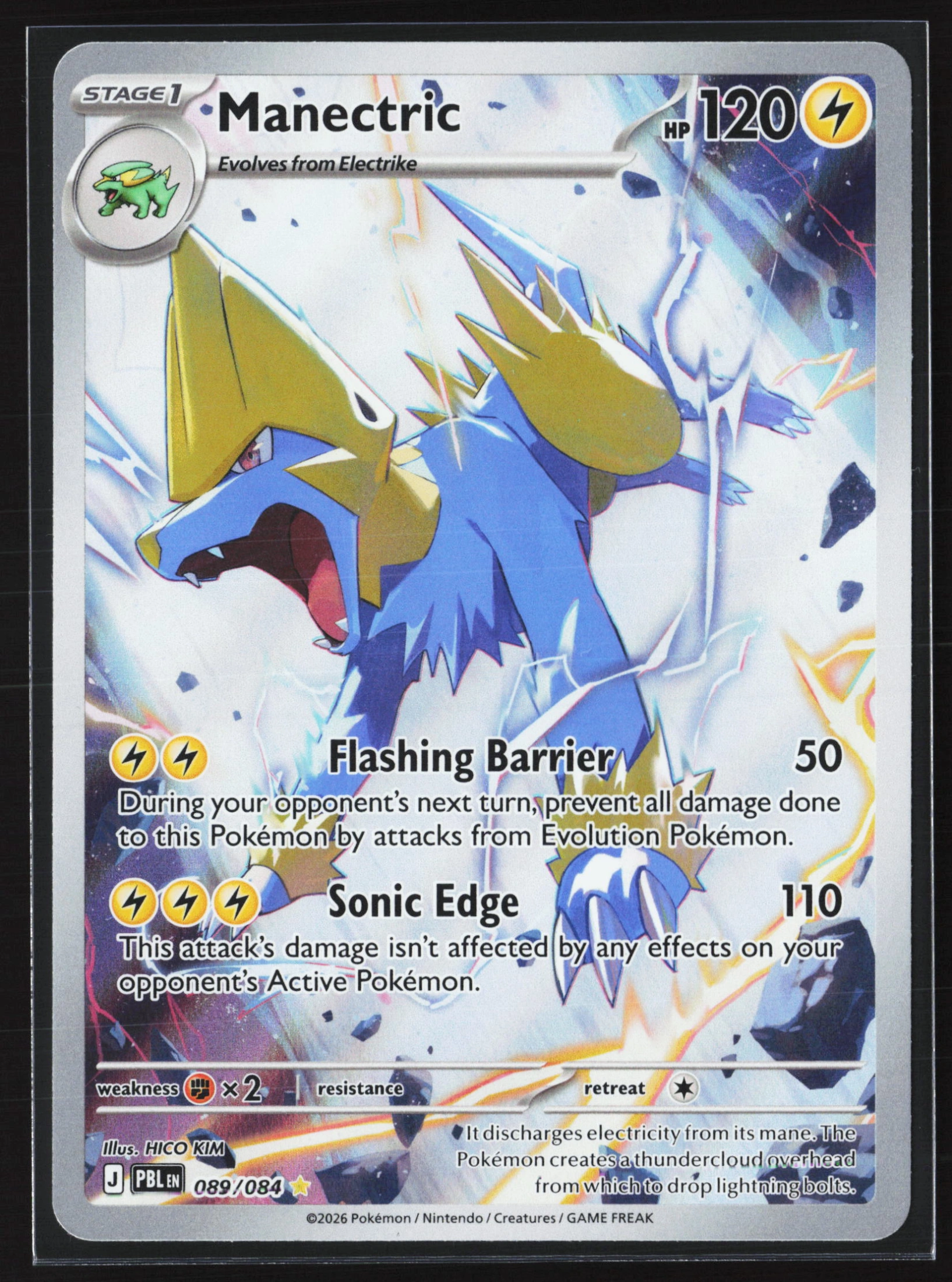 Manectric (PBL 089) — Voorkant