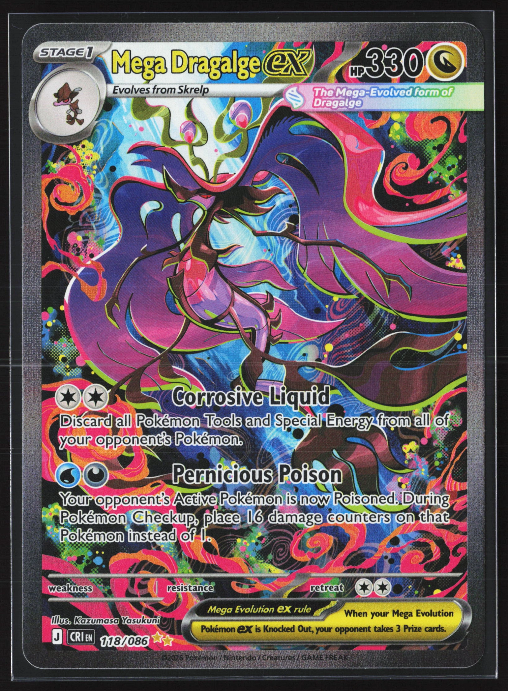 Mega Dragalge ex (CRI 118) — Voorkant