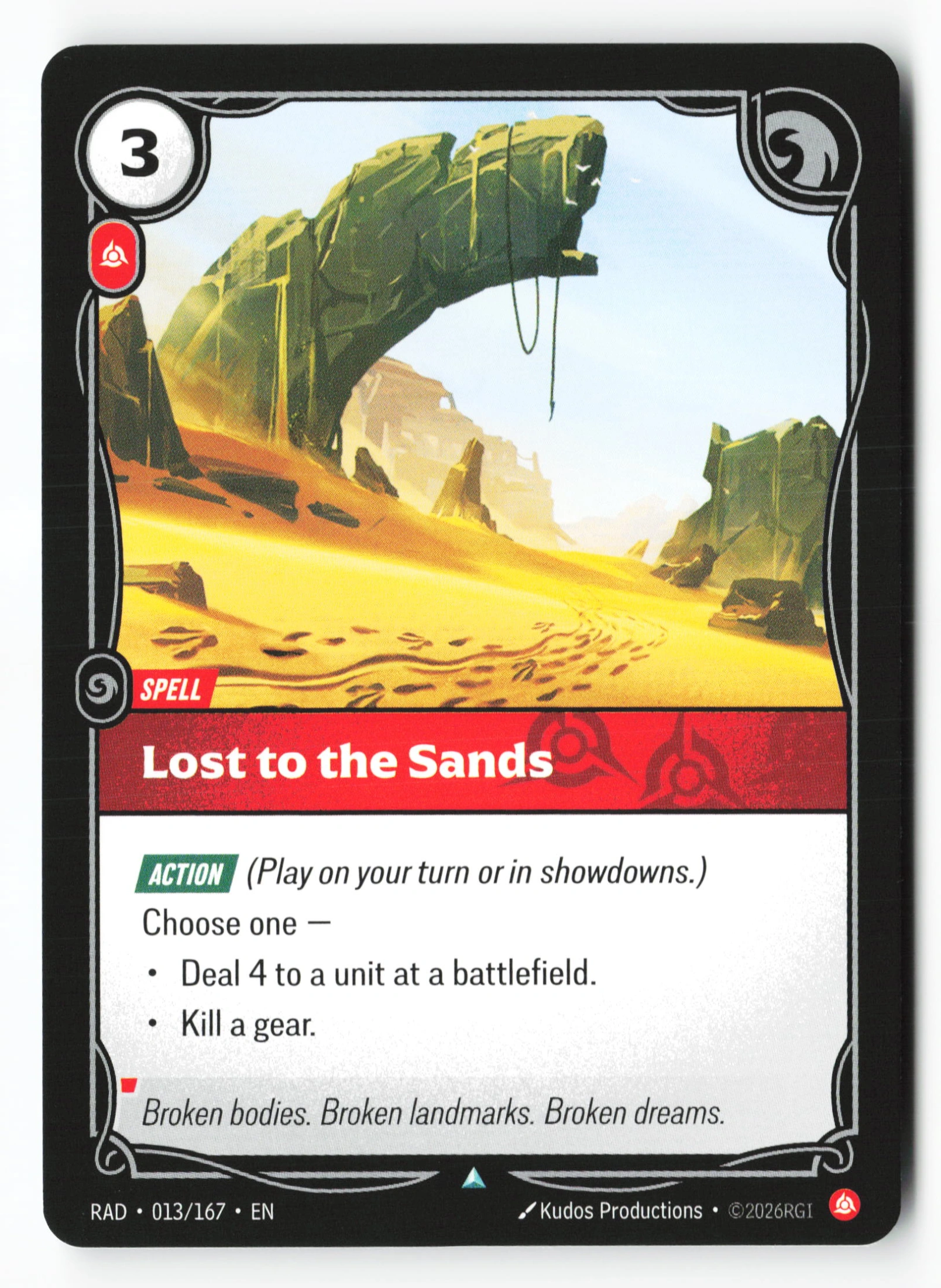 Lost To The Sands (RAD 013) — Voorkant
