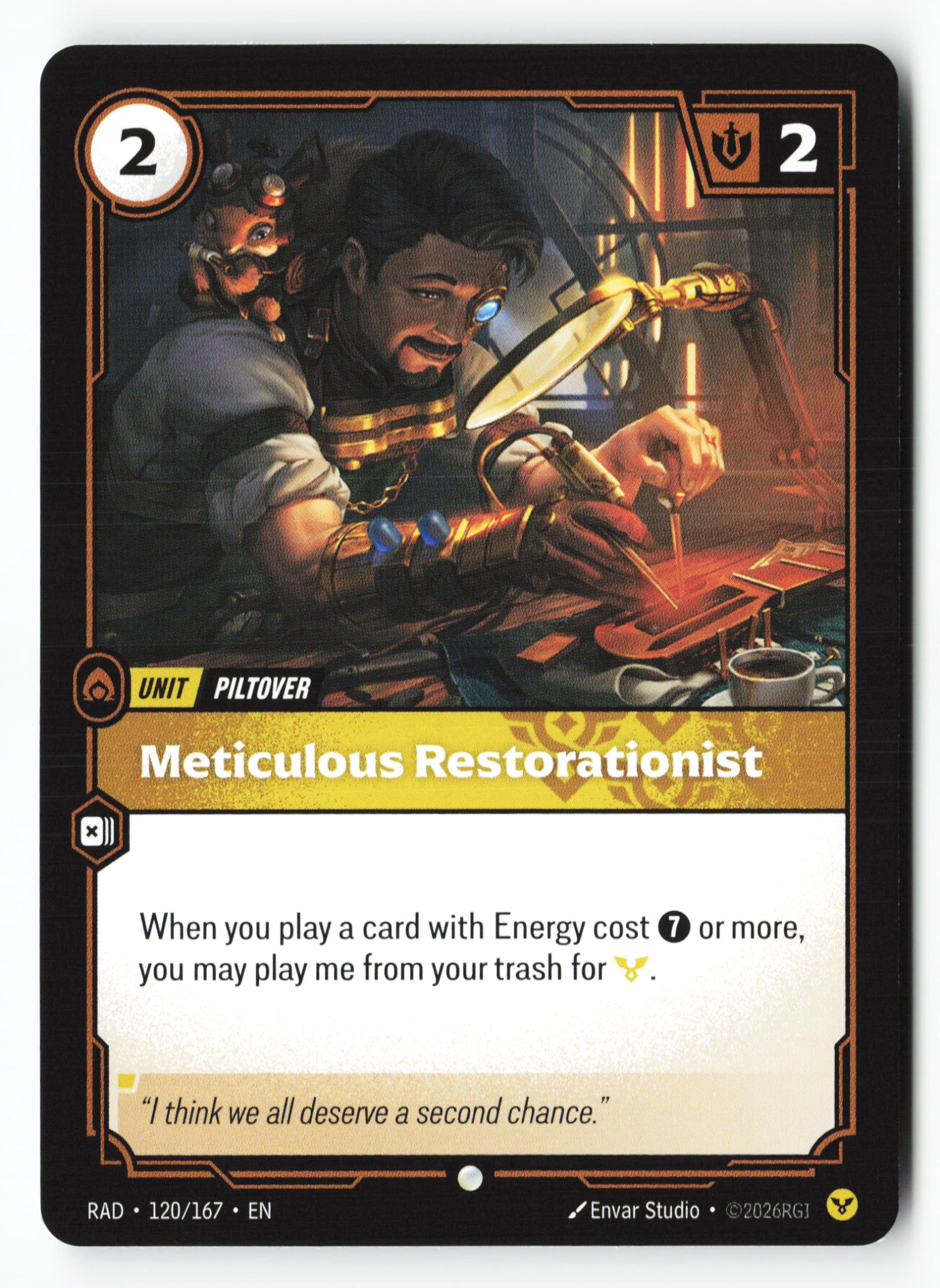 Meticulous Restorationist (RAD 120) — Voorkant