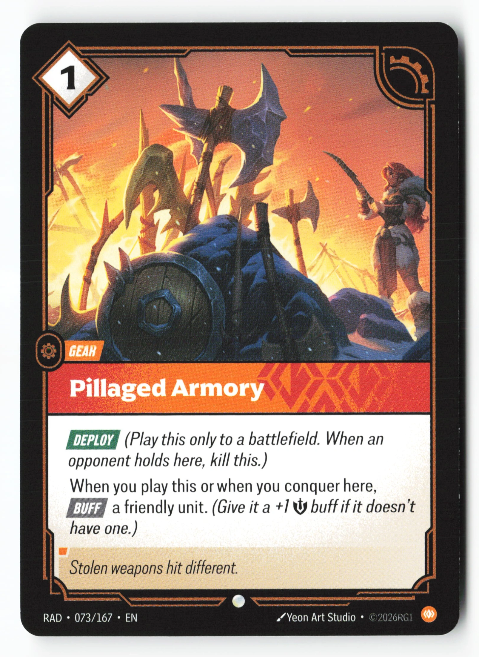 Pillaged Armory (RAD 073) — Voorkant
