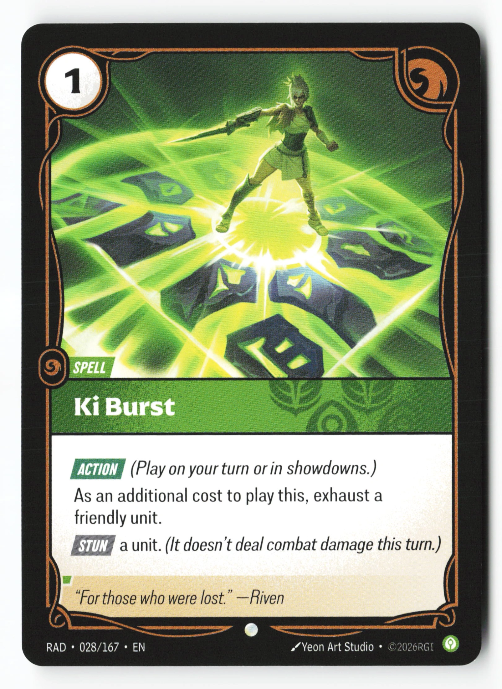 Ki Burst (RAD 028) — Voorkant