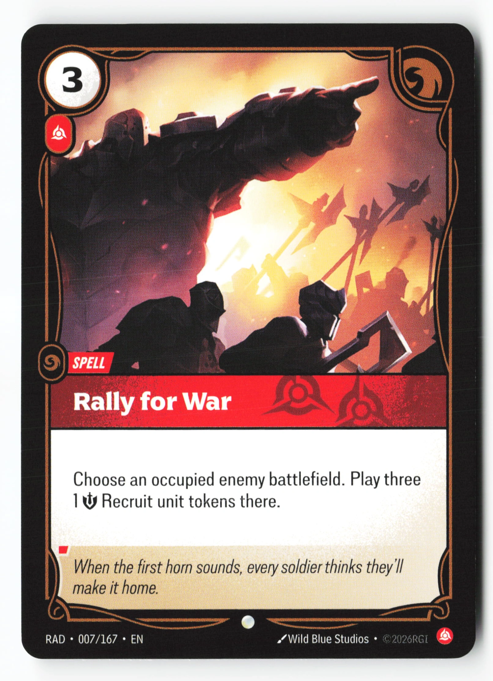 Rally For War (RAD 007) — Voorkant