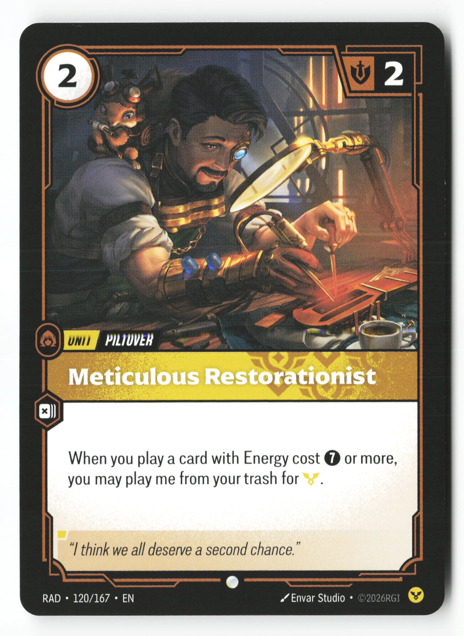Meticulous Restorationist (RAD 120) — Voorkant