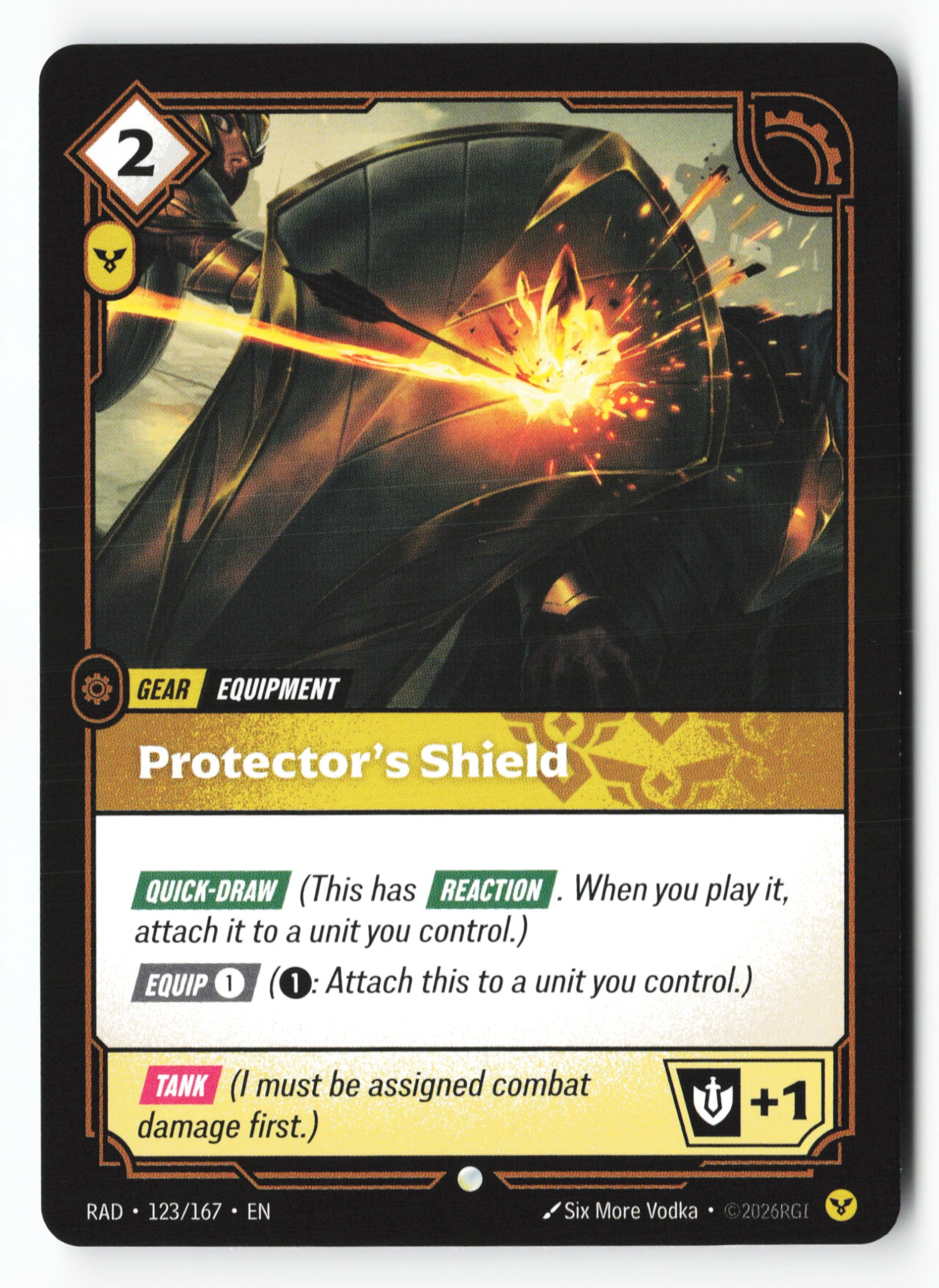 Protector's Shield (RAD 123) — Voorkant
