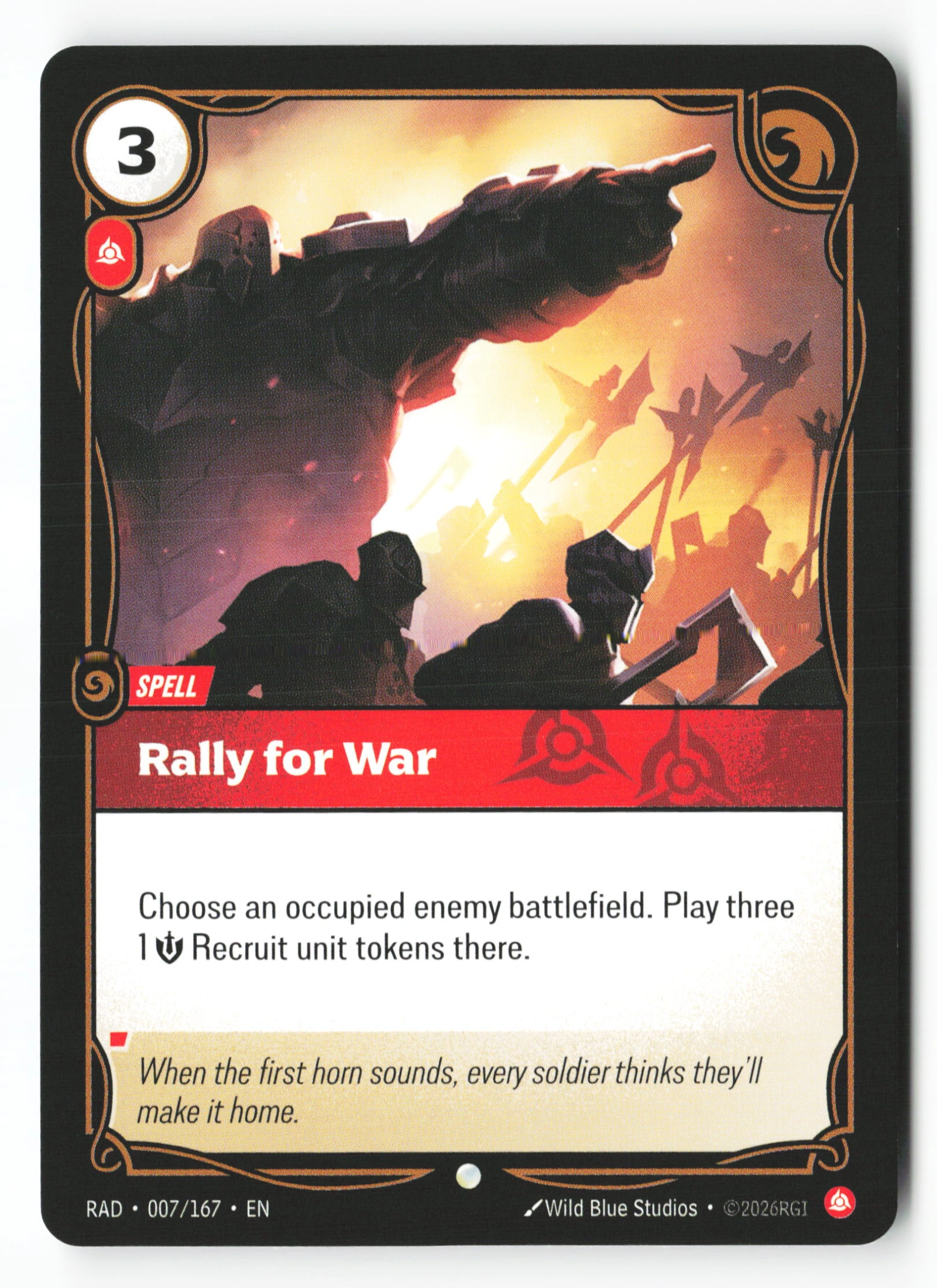 Rally For War (RAD 007) — Voorkant