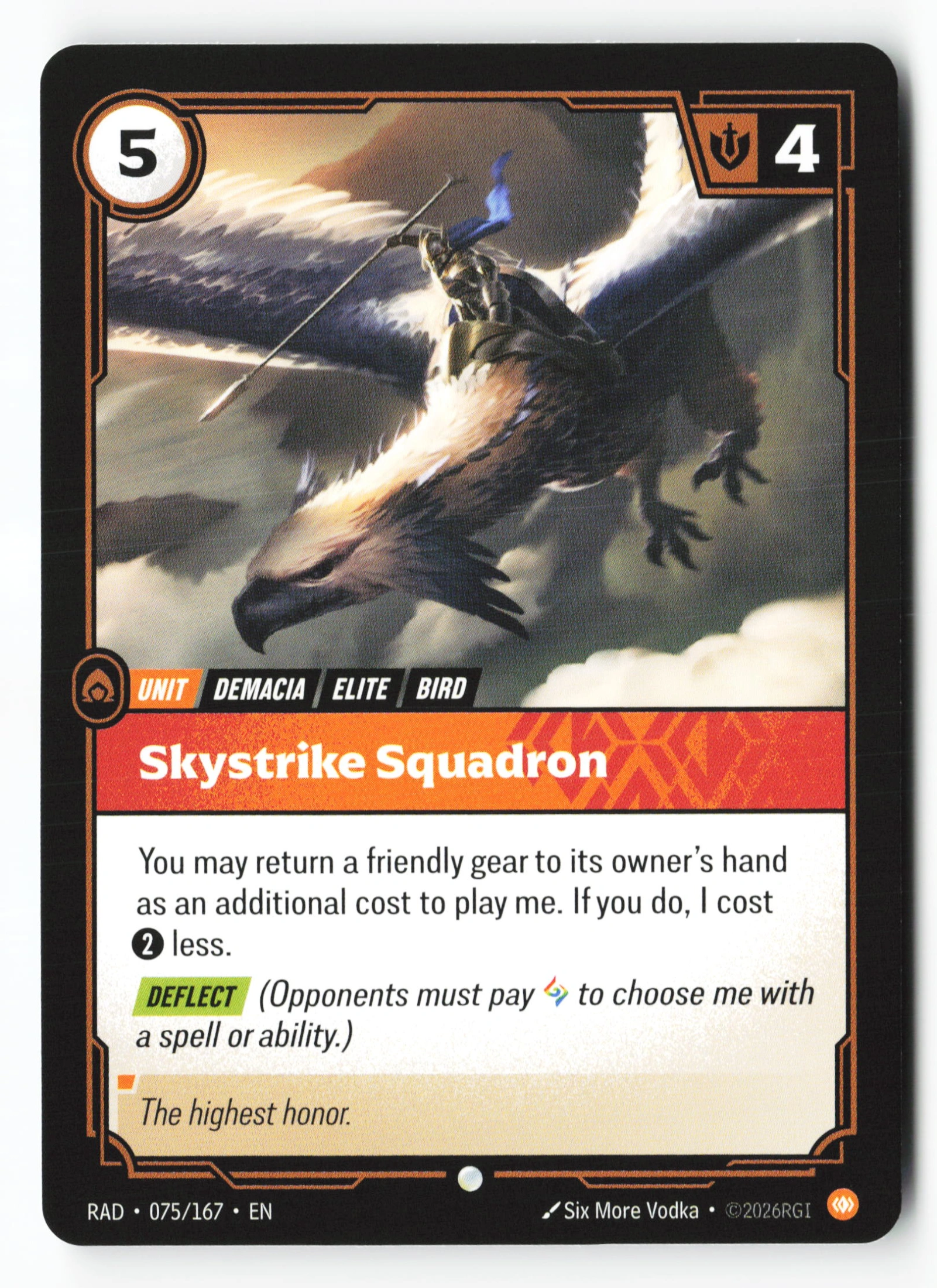 Skystrike Squadron (RAD 075) — Voorkant