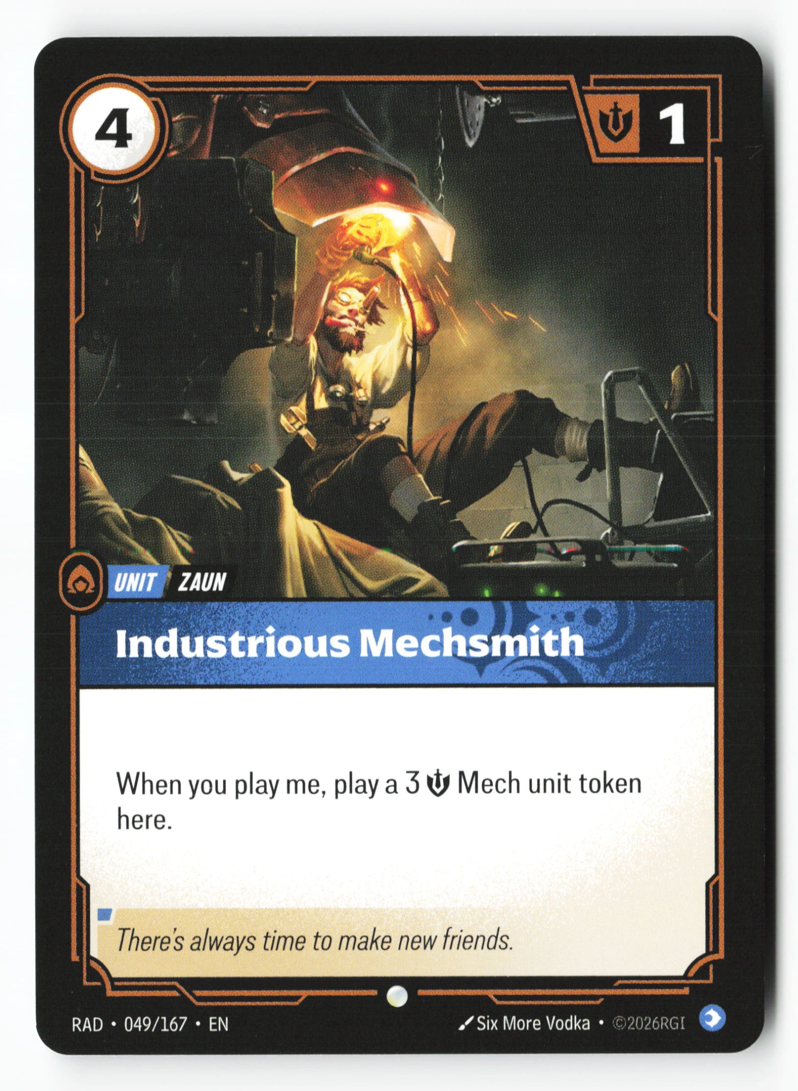 Industrious Mechsmith (RAD 049) — Voorkant
