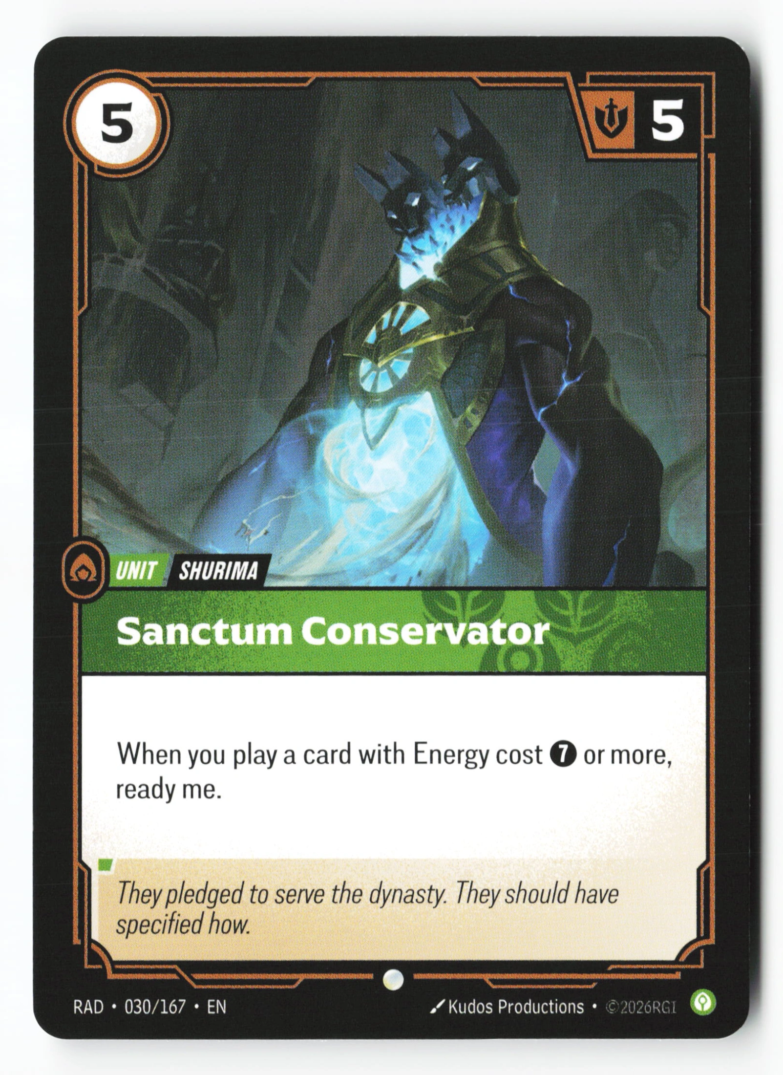Sanctum Conservator (RAD 030) — Voorkant