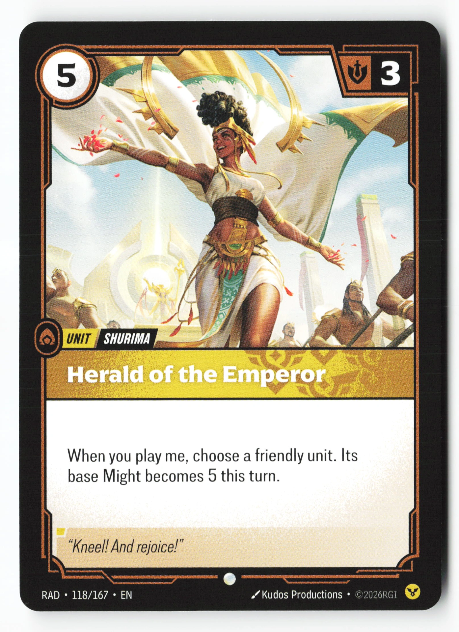 Herald Of The Emperor (RAD 118) — Voorkant