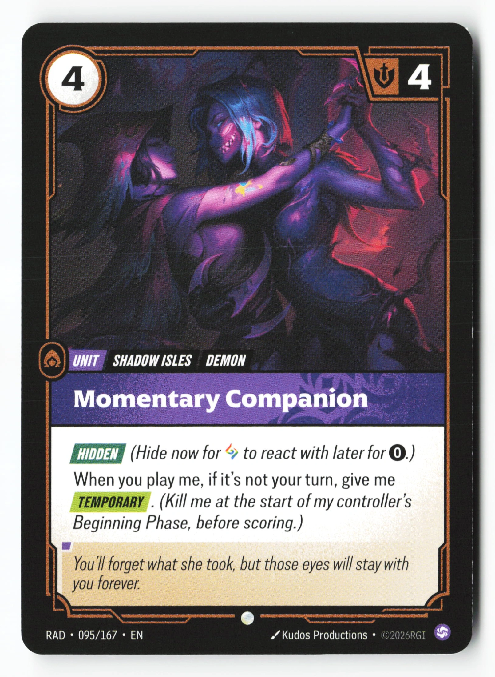Momentary Companion (RAD 095) — Voorkant