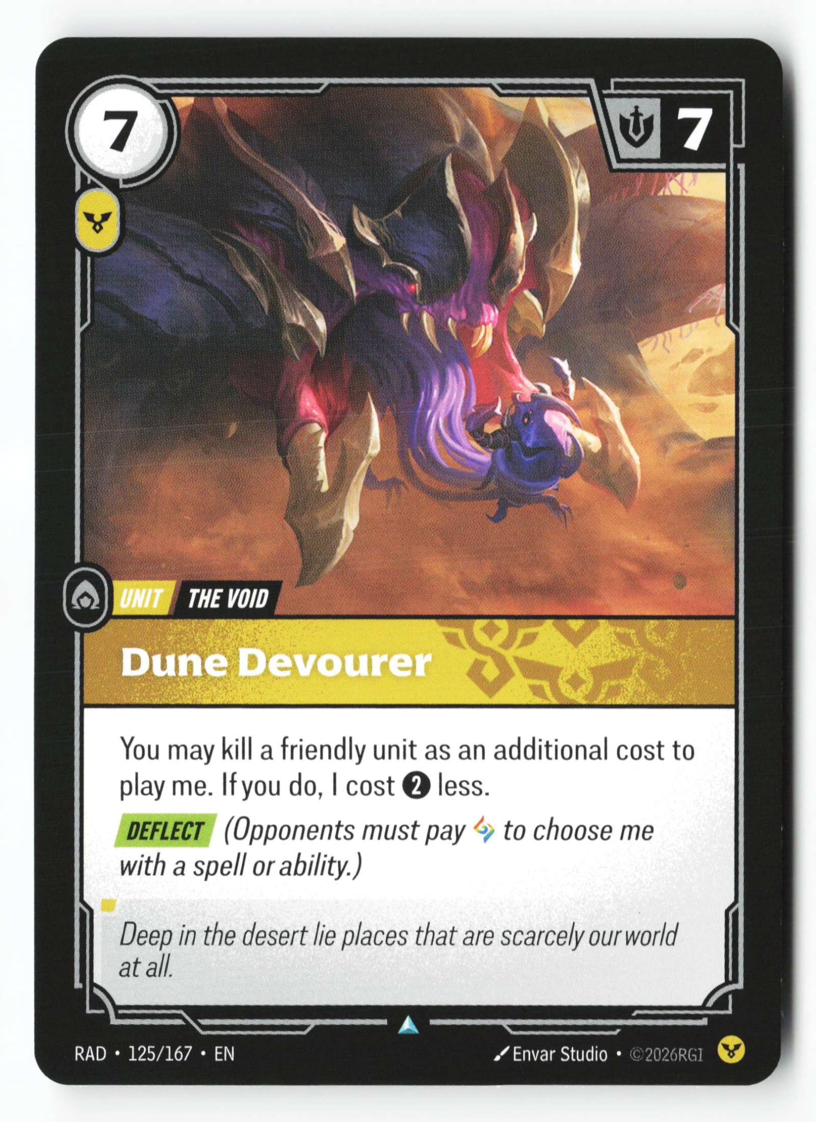 Dune Devourer (RAD 125) — Voorkant